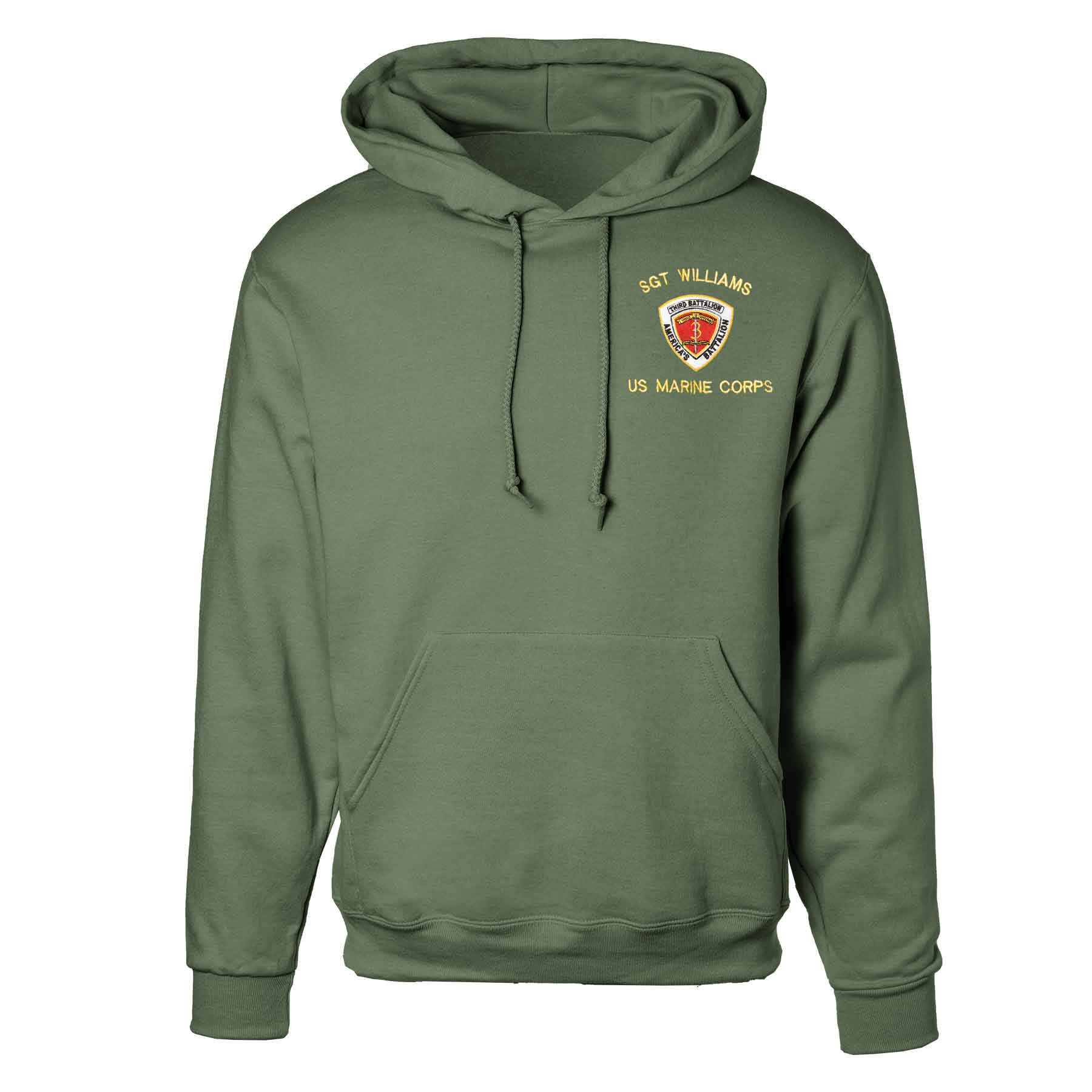 3rd Battalion 3rd Marines Embroidered Hoodie - Image 4