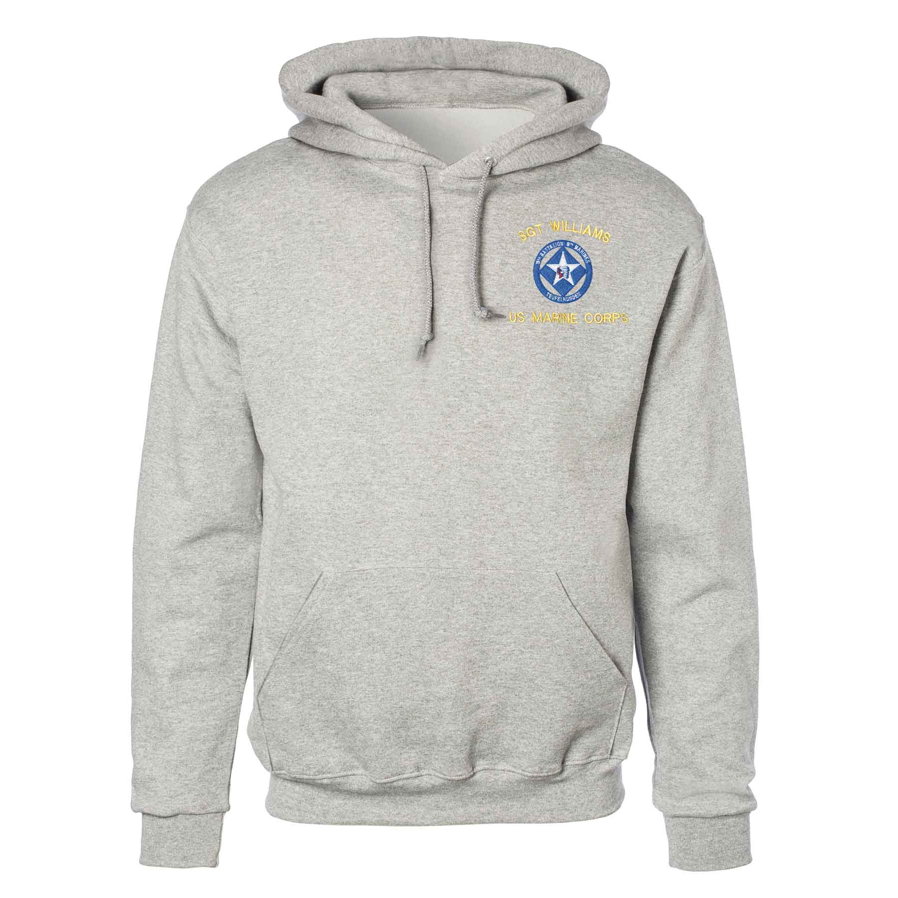 3rd Battalion 6th Marines Embroidered Hoodie - Image 2