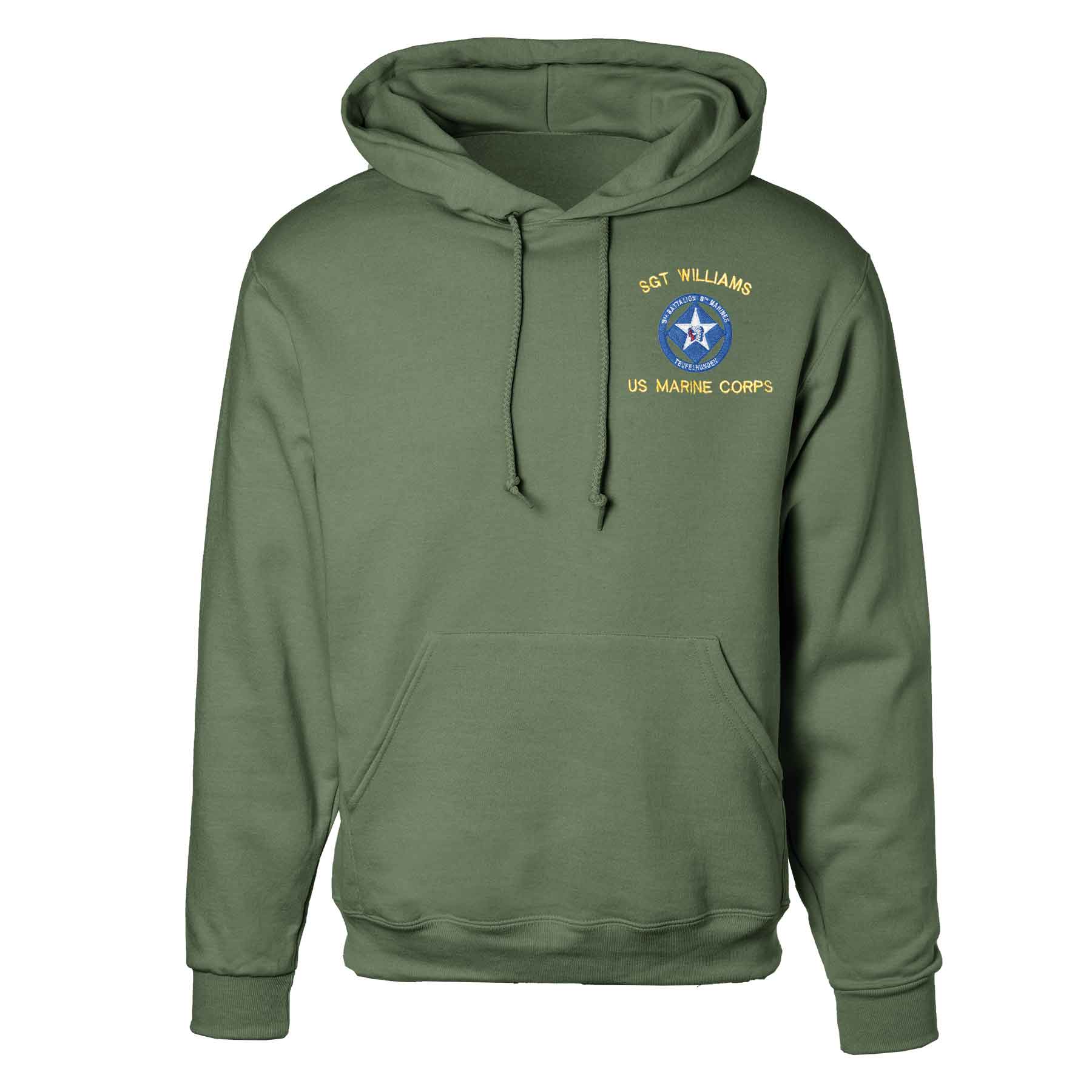 3rd Battalion 6th Marines Embroidered Hoodie - Image 4