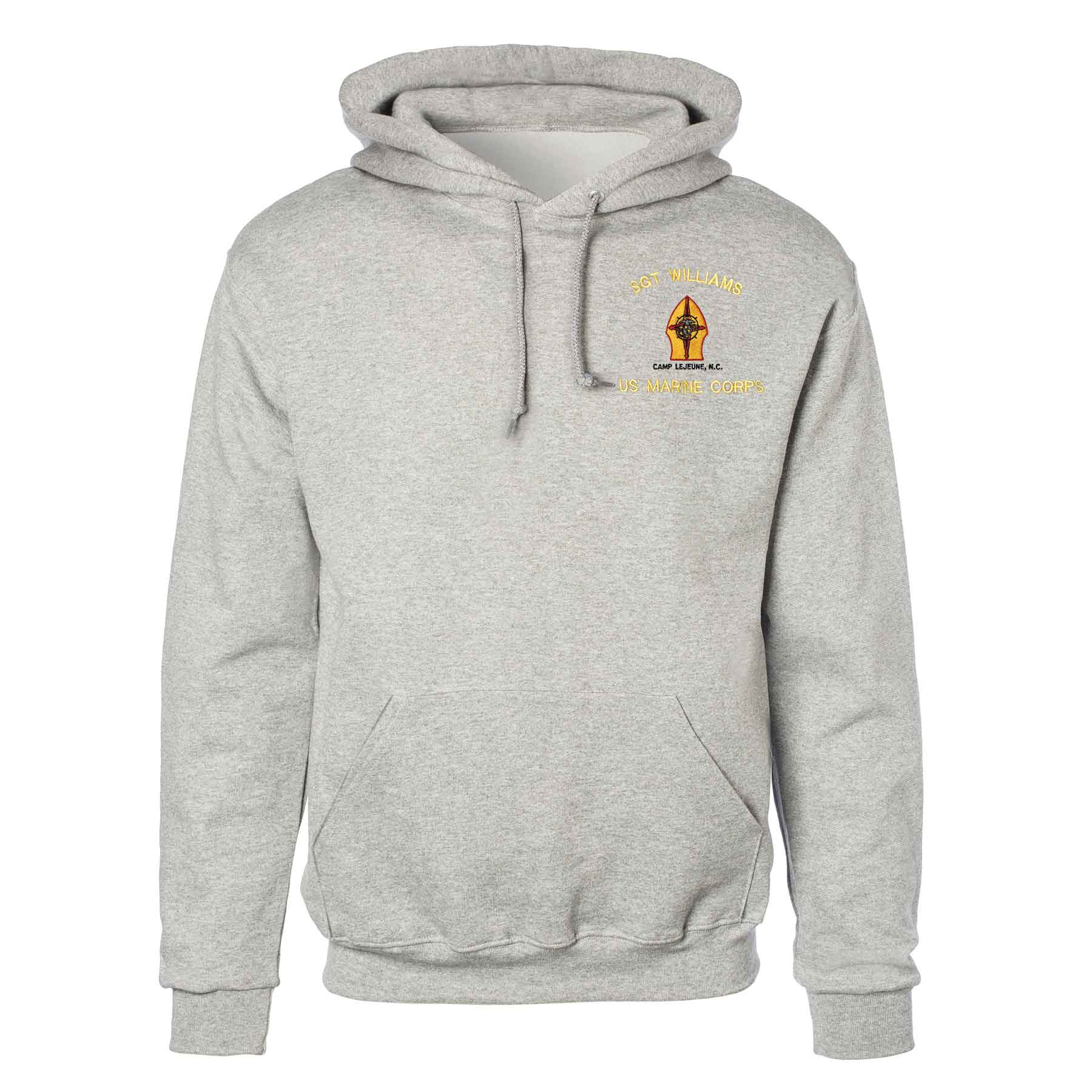 MCB Camp Lejeune Embroidered Hoodie - Image 2