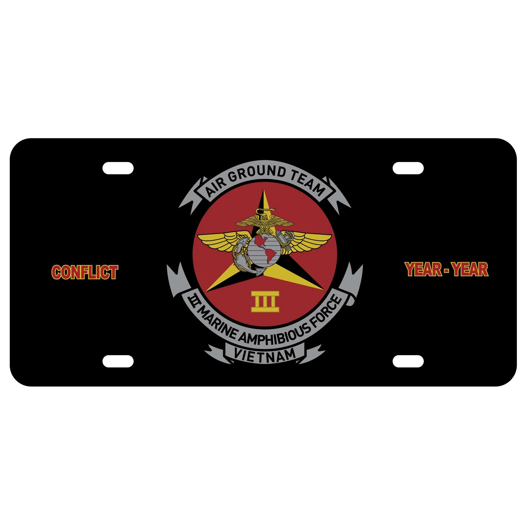 III MAF Air Ground Team Vietnam License Plate - Image 2