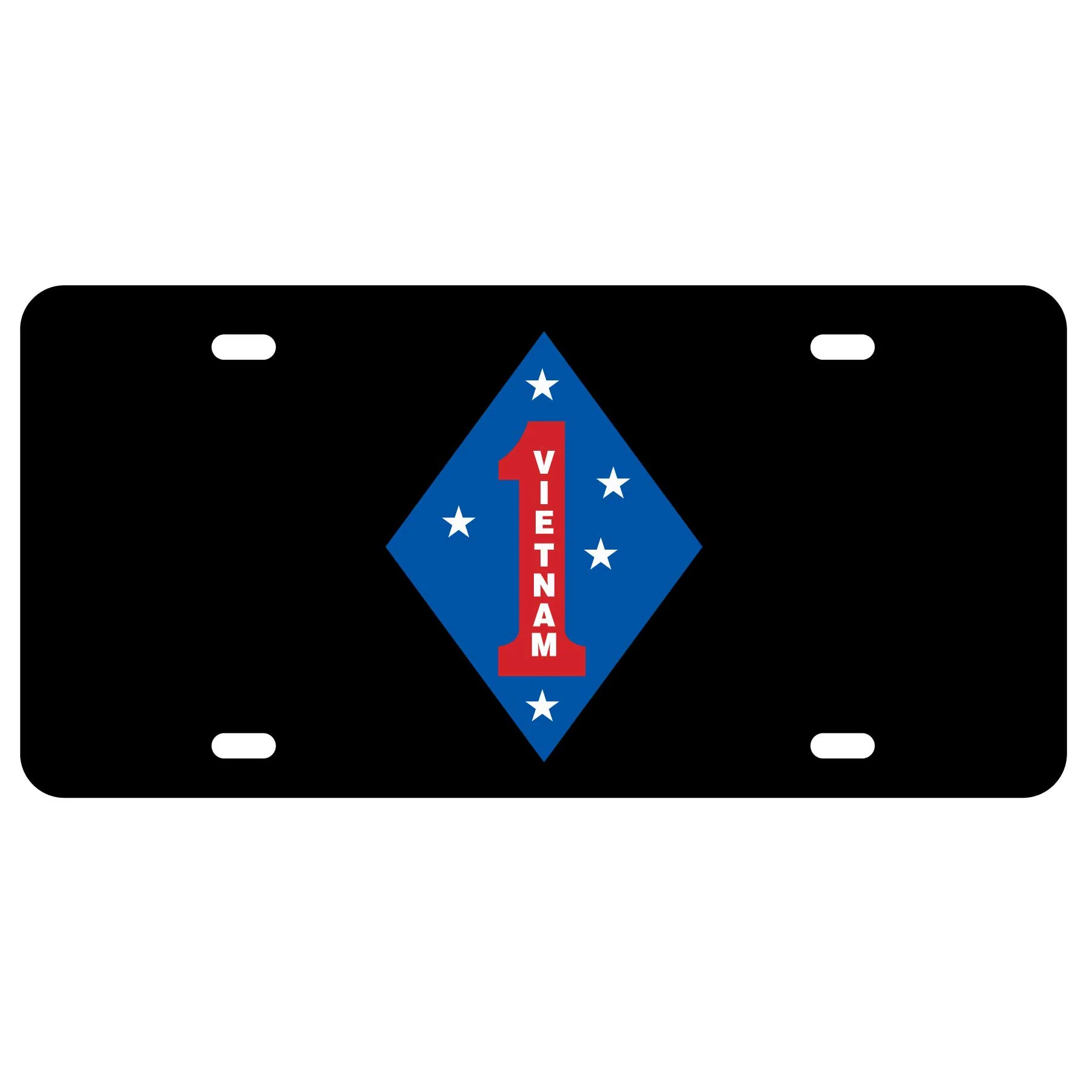 Vietnam 1st Marine Division License Plate