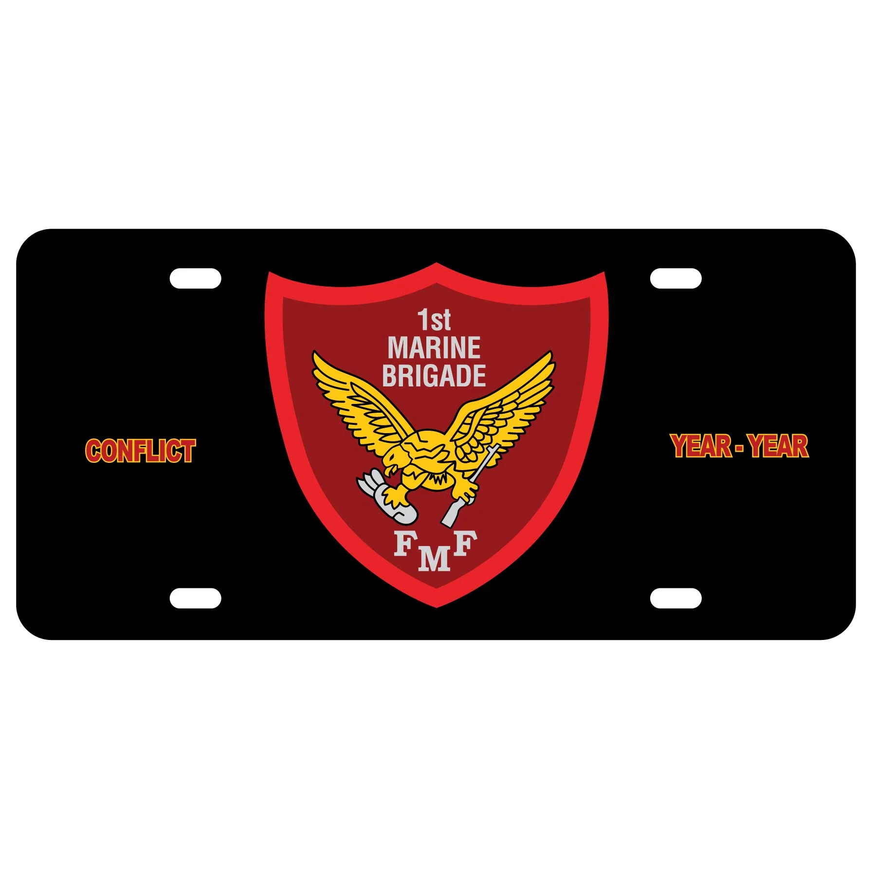 1st Marine Brigade License Plate - Image 2