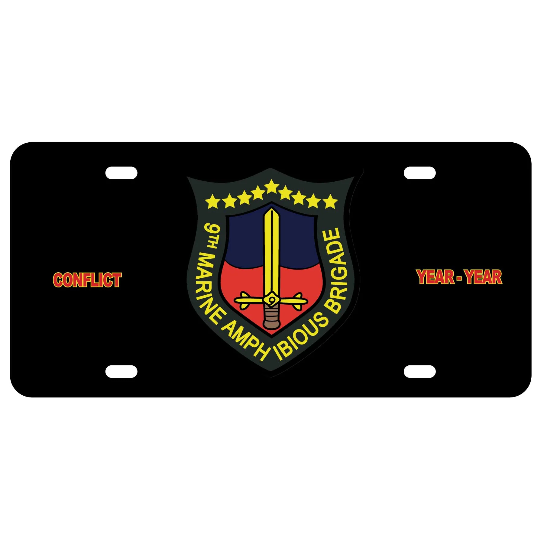 9th Marine Amphibious Brigade License Plate - Image 2