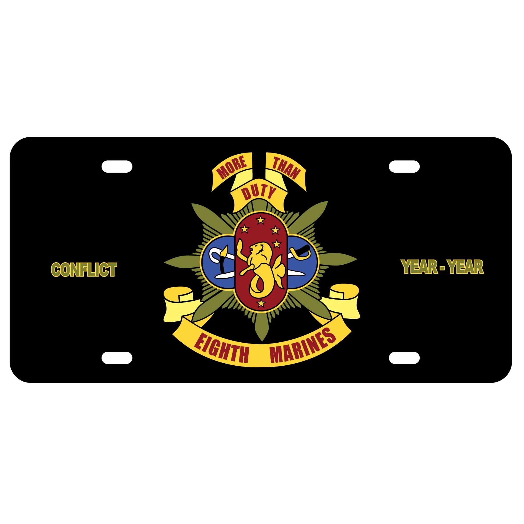 8th Marines Regimental License Plate - Image 2