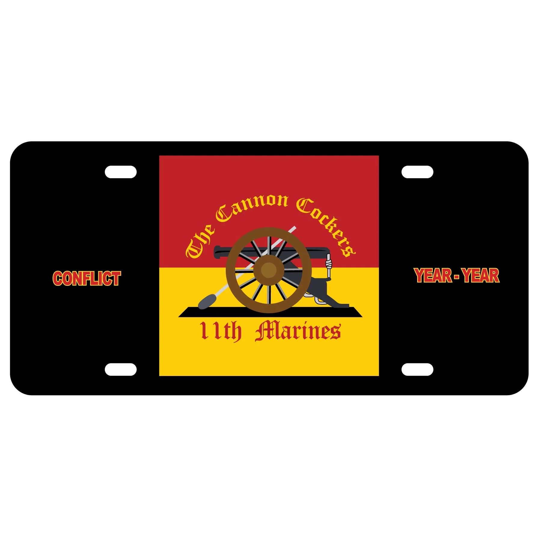 11th Marines Regimental License Plate - Image 2