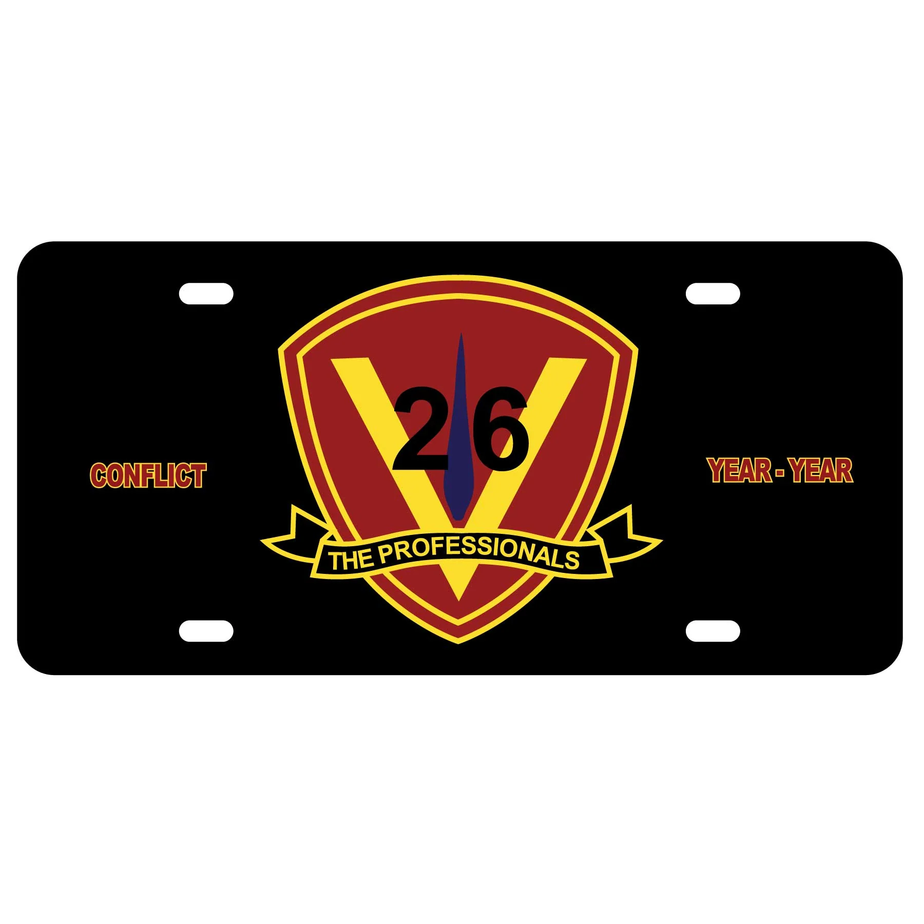26th Marines Regimental License Plate - Image 2