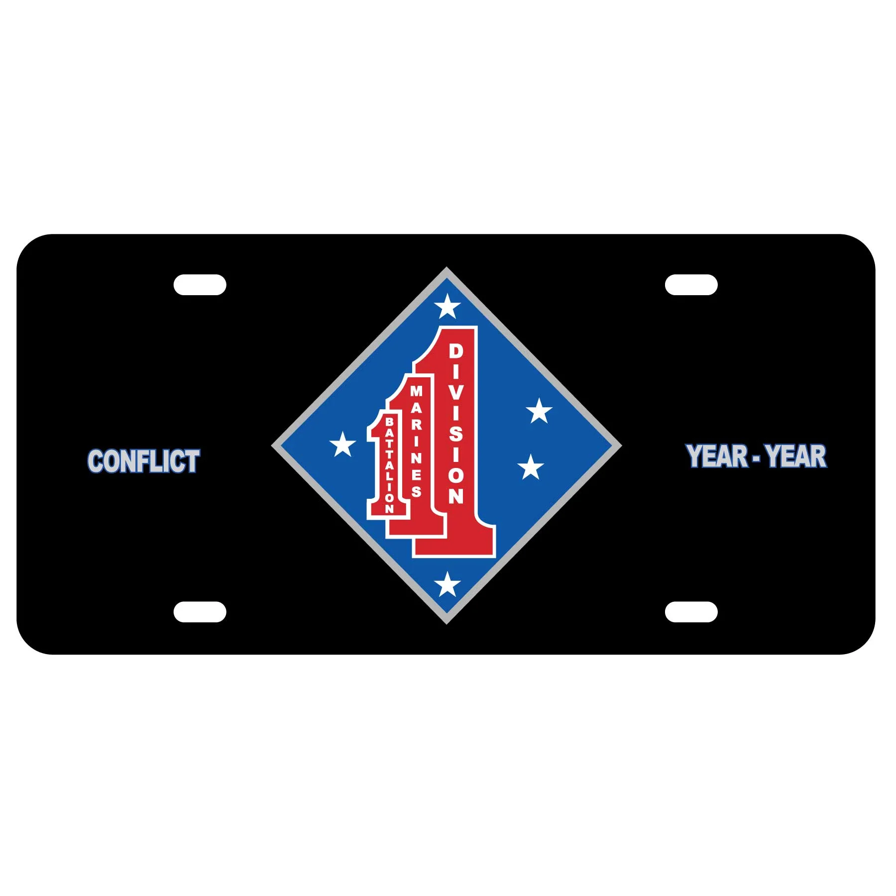 1st Battalion 1st Marines License Plate - Image 2