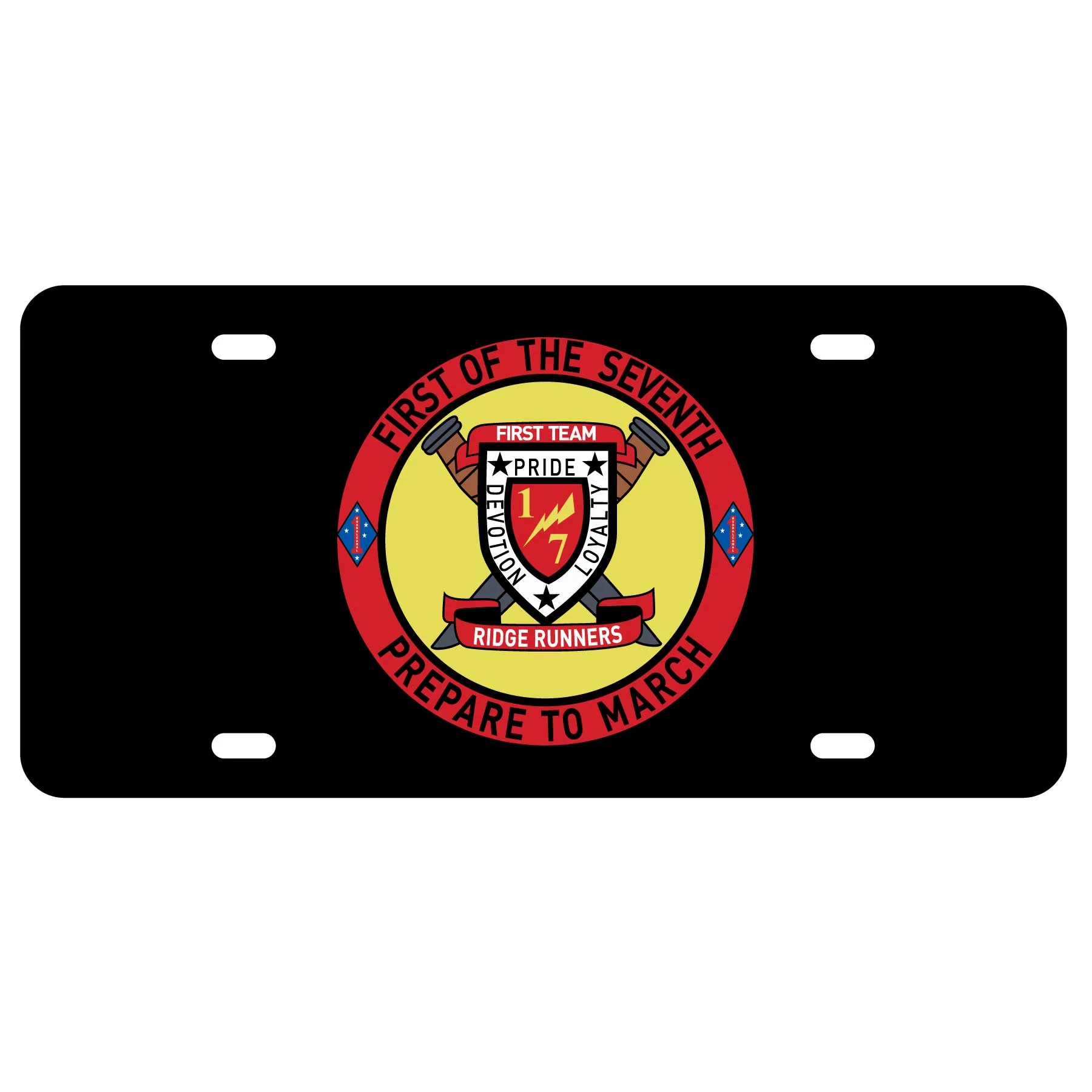 1/7 First of the Seventh License Plate
