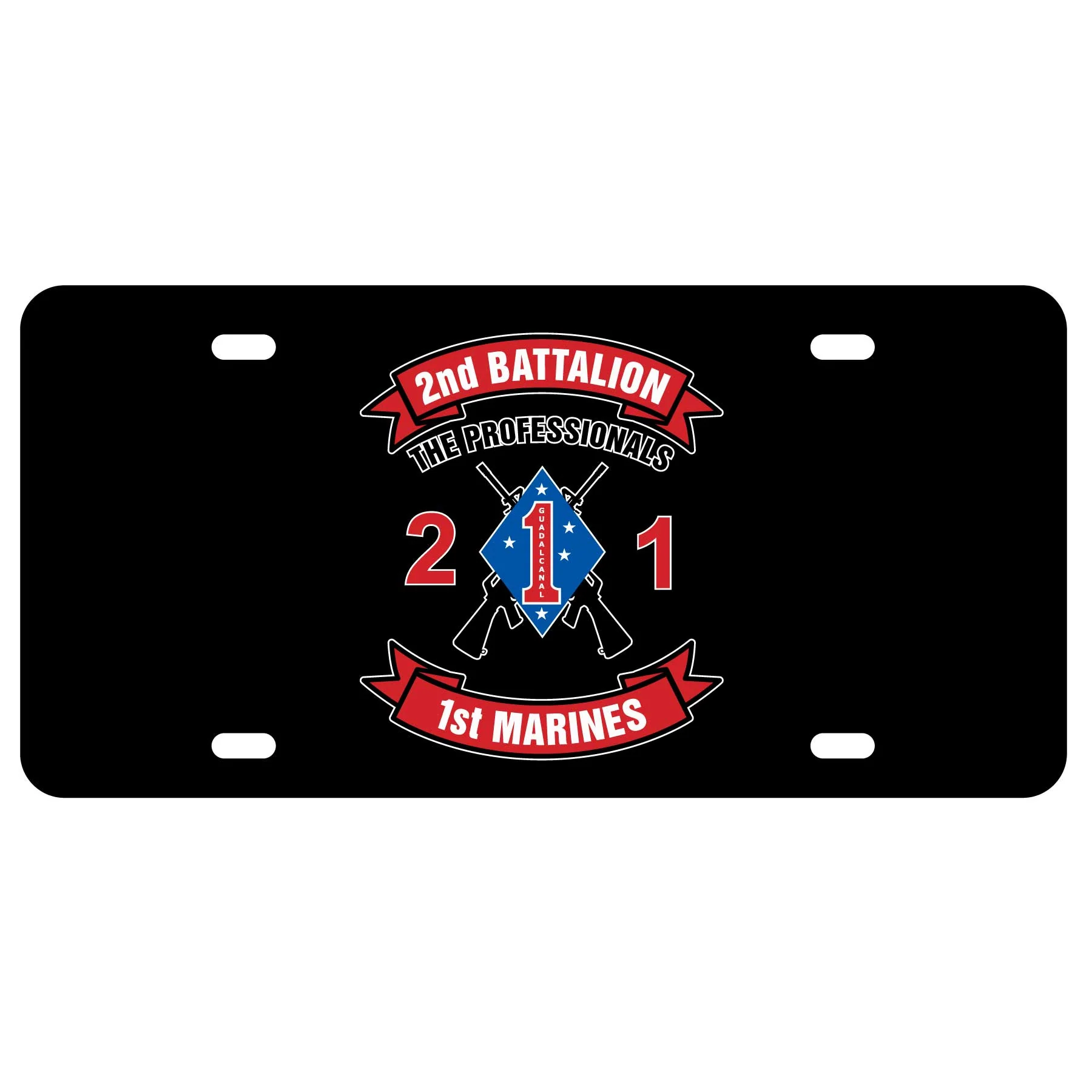 2nd Battalion 1st Marines License Plate