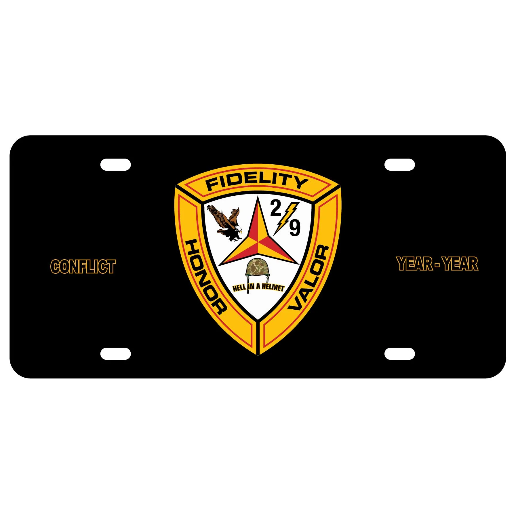 2nd Battalion 9th Marines License Plate - Image 2