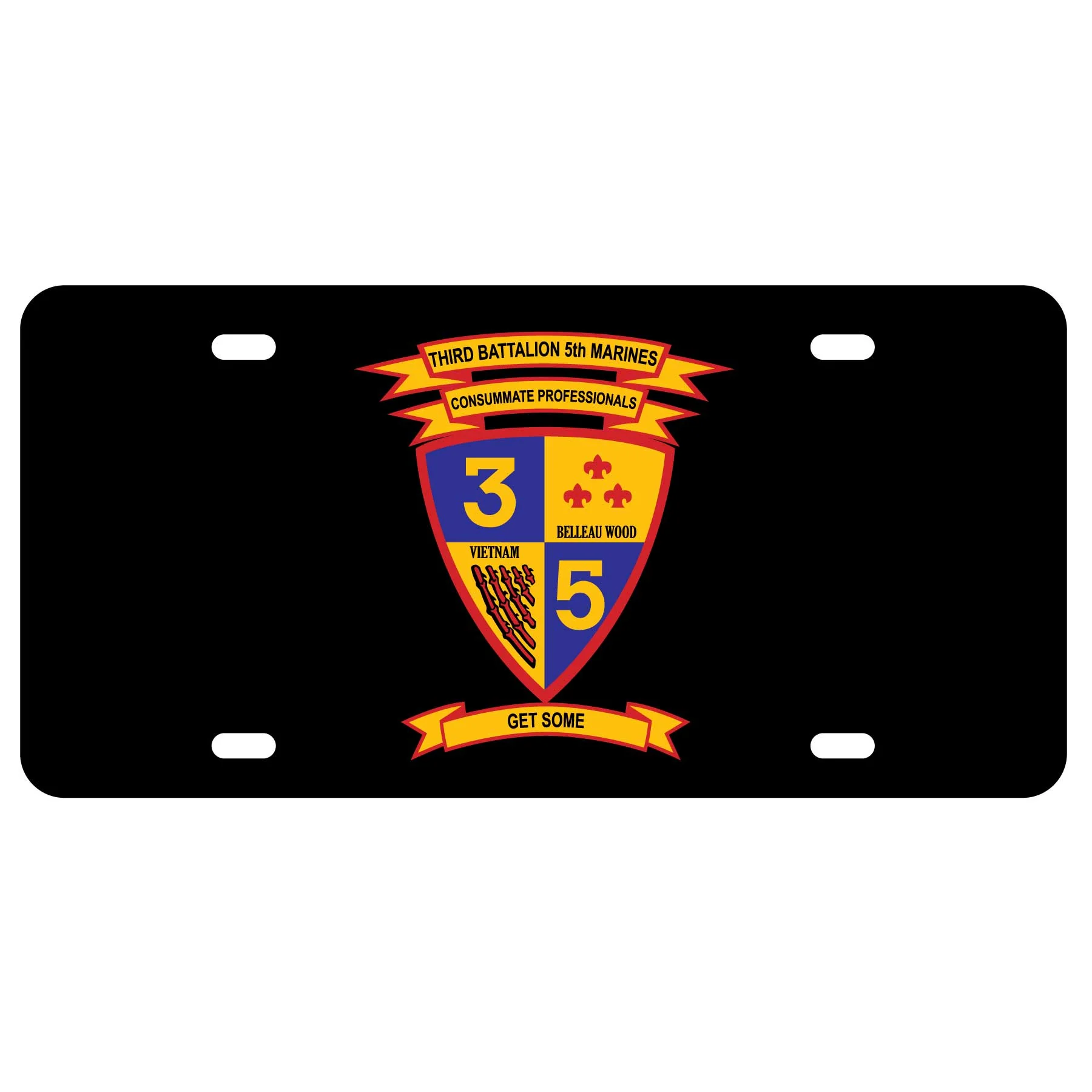 3rd Battalion 5th Marines License Plate