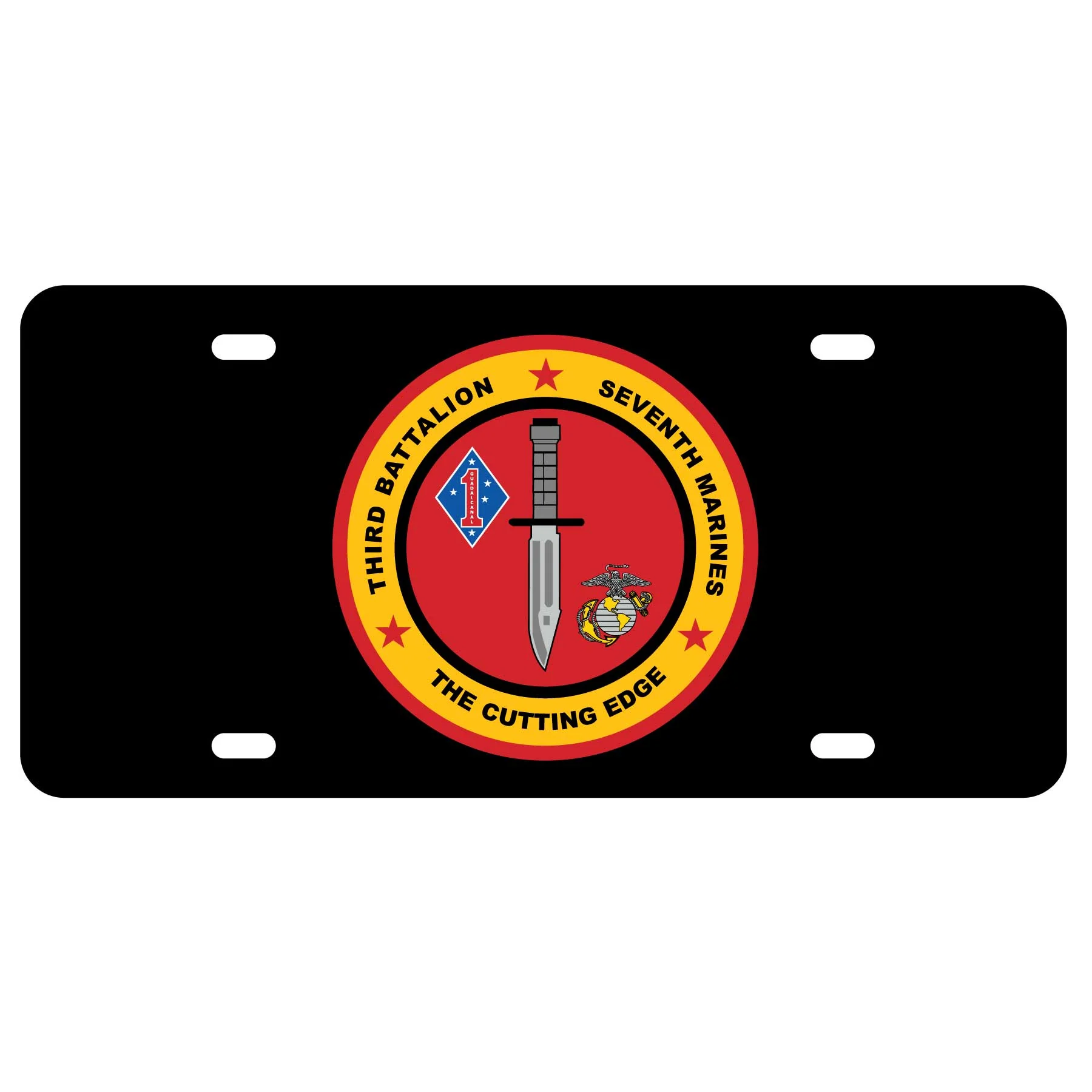 3rd Battalion 7th Marines License Plate