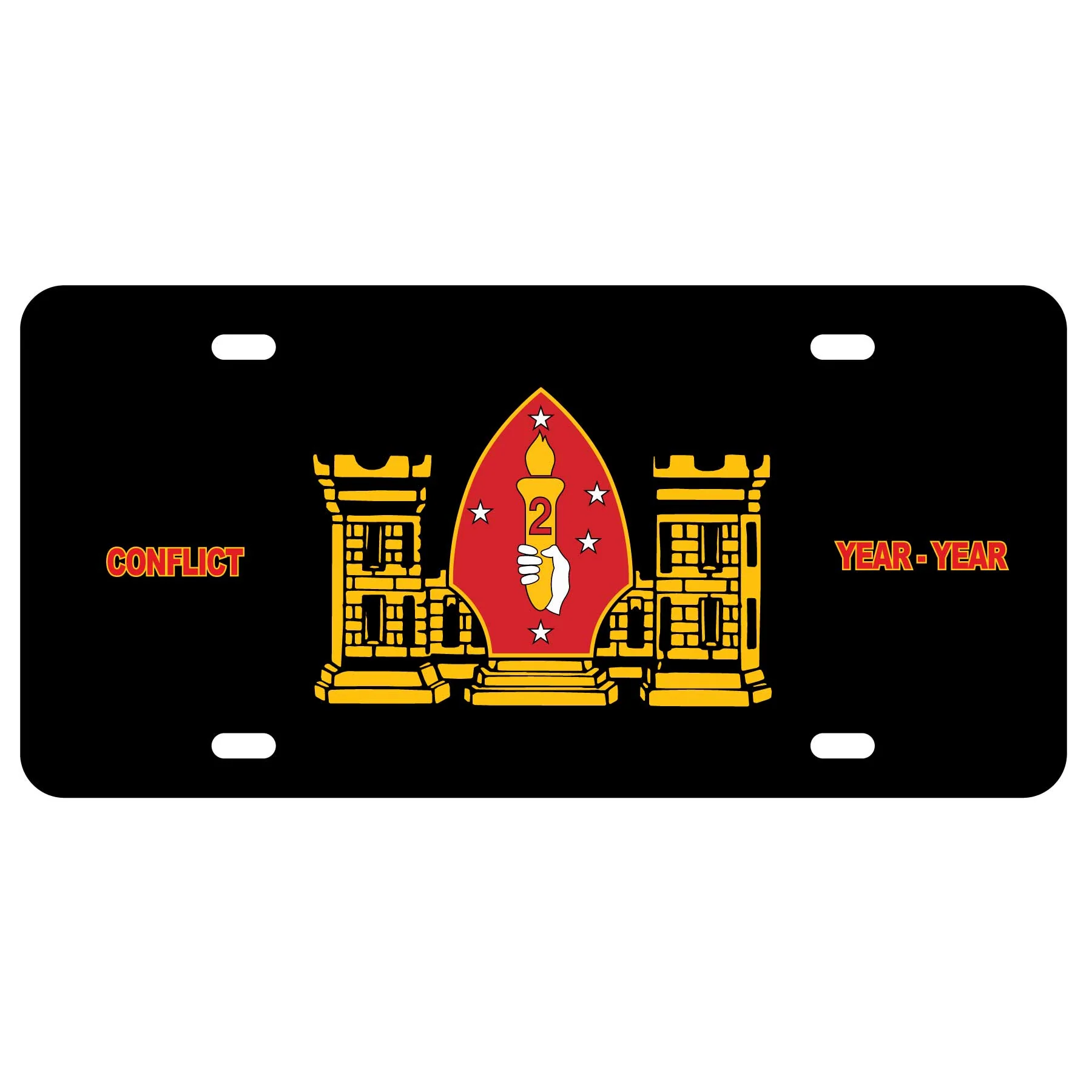 2nd Engineer Battalion License Plate - Image 2