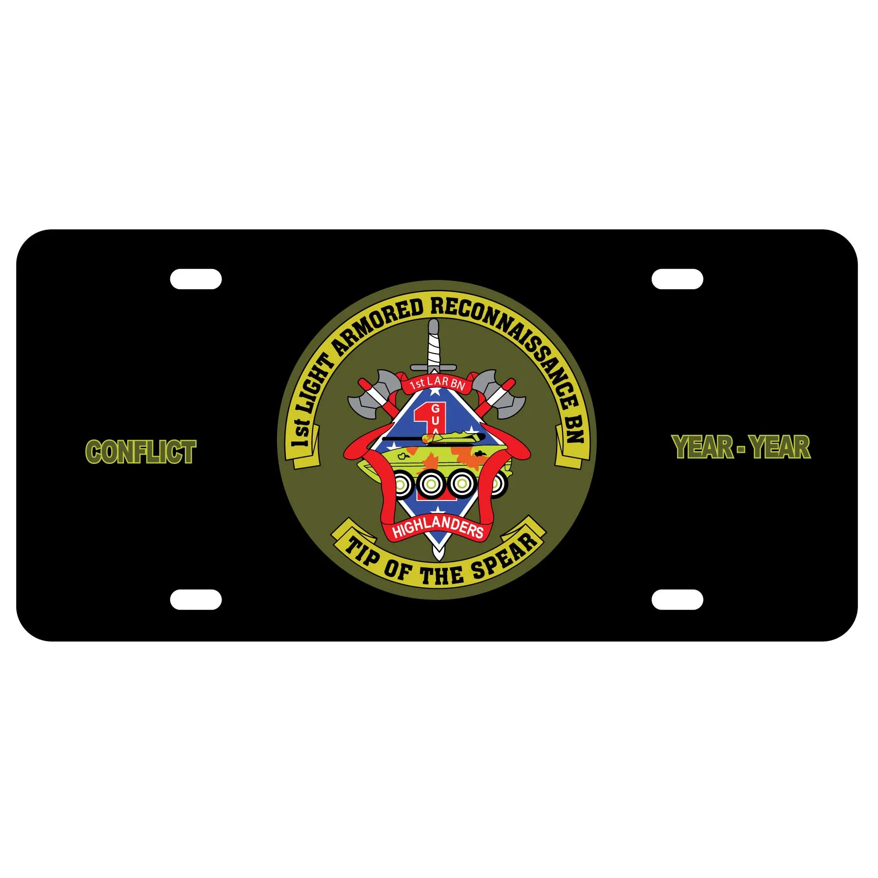 1st LAR Battalion License Plate - Image 2