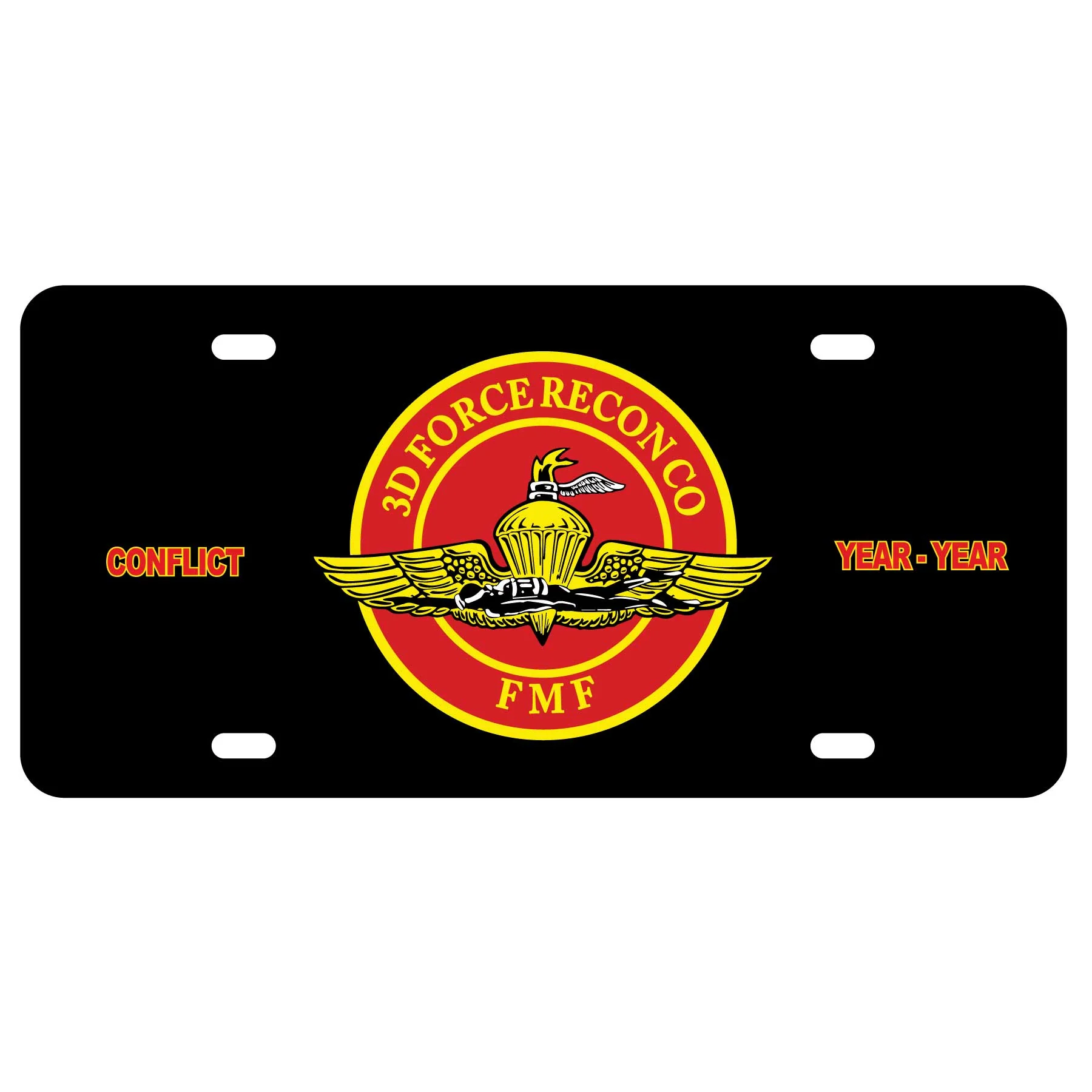3rd Force Recon FMF License Plate - Image 2