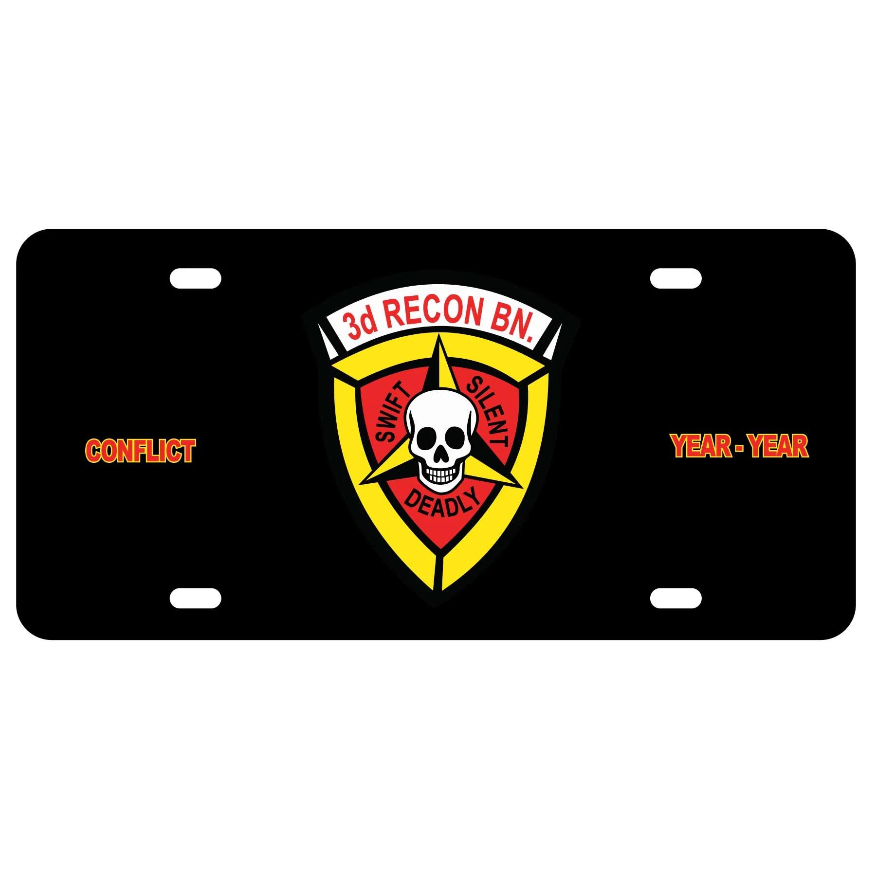3rd Recon Battalion License Plate - Image 2
