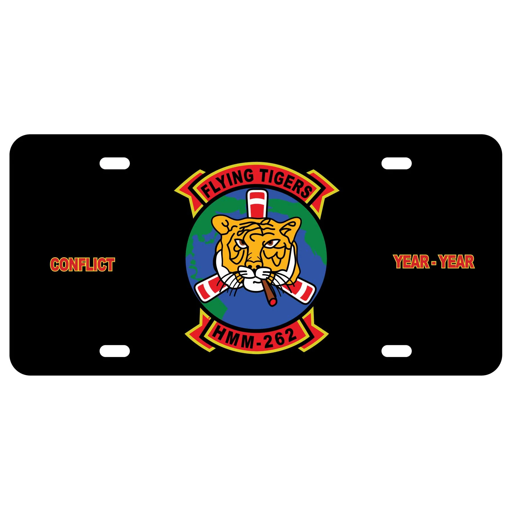 HMM-262 Flying Tigers License Plate - Image 2