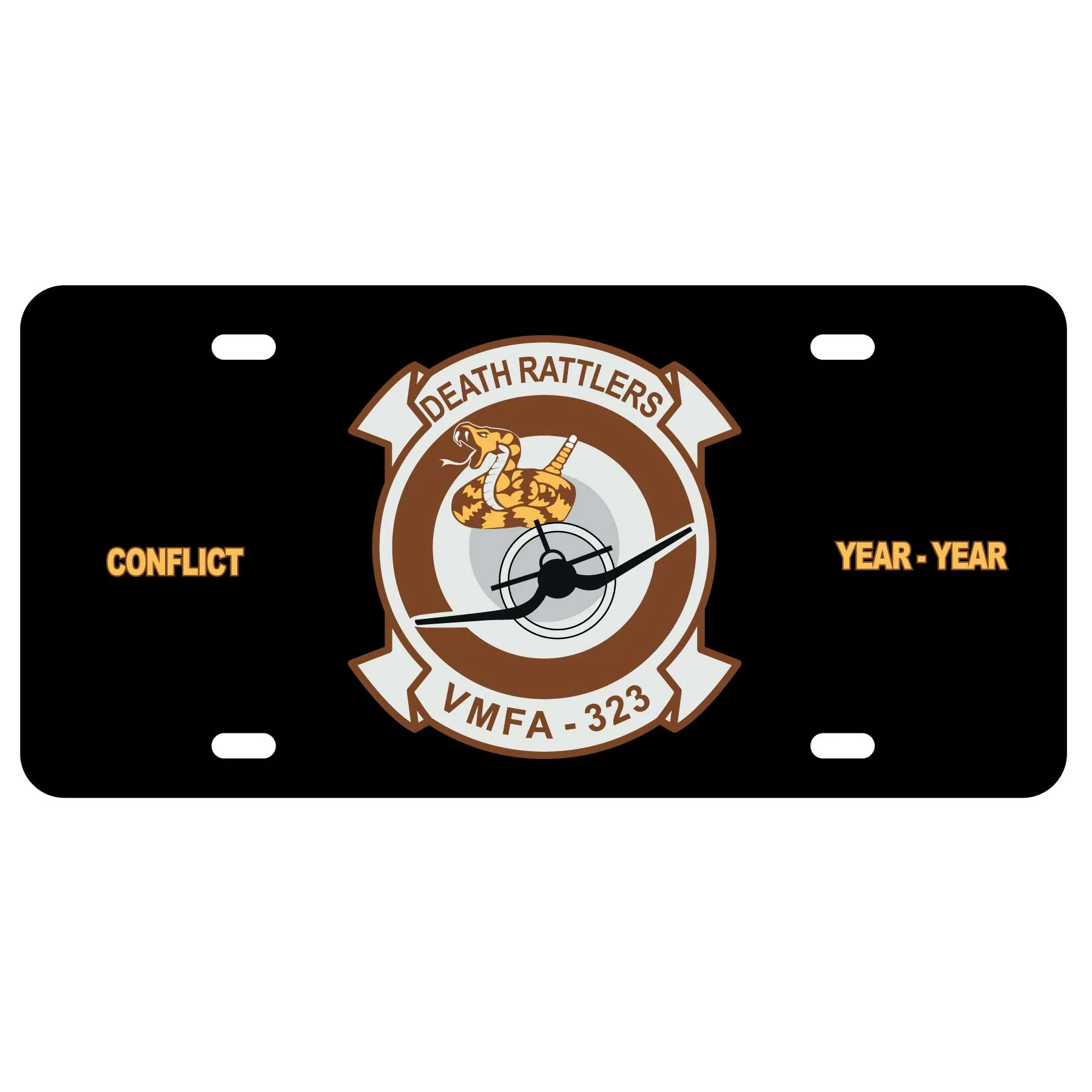 VMFA-323 Death Rattlers License Plate - Image 2