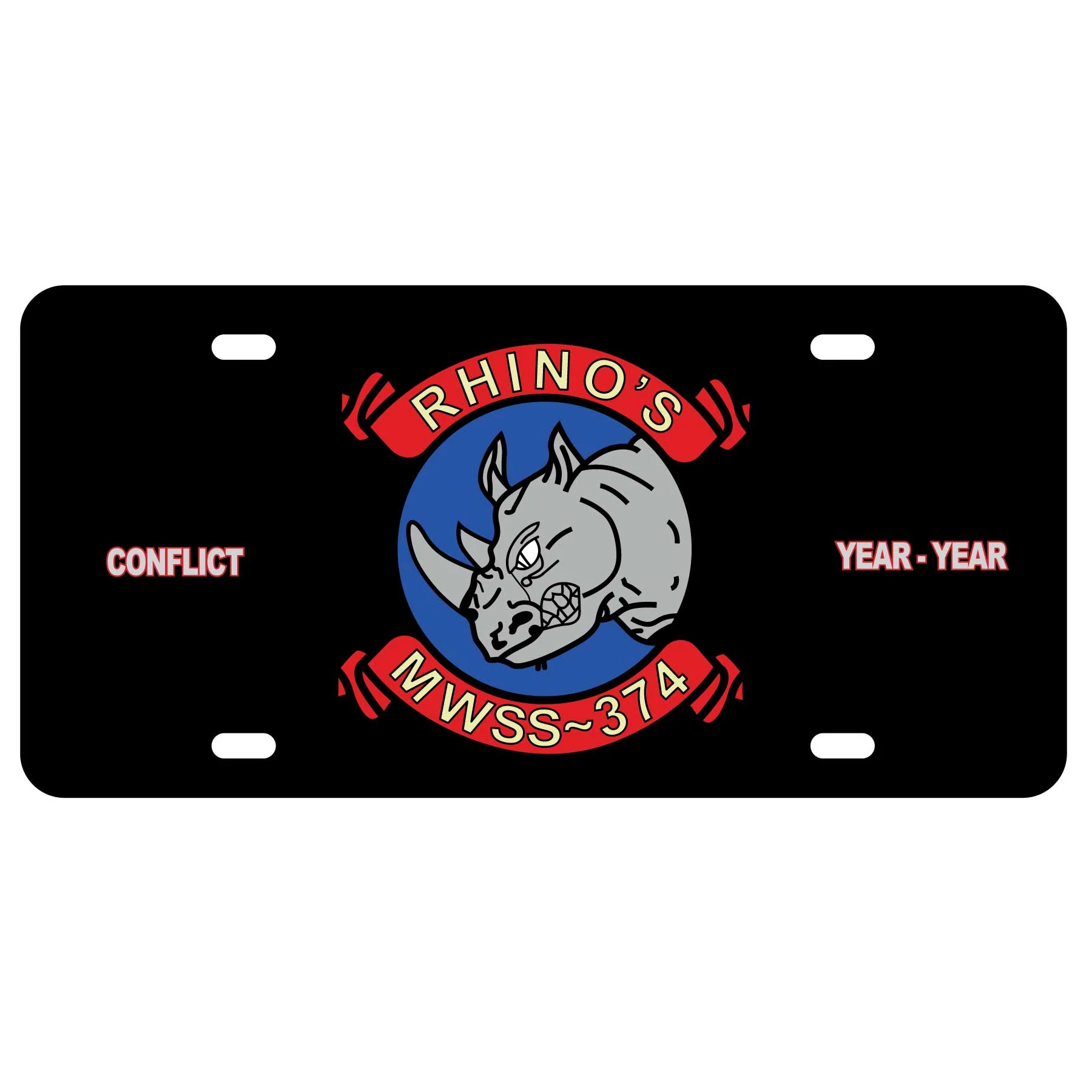 MWSS-374 License Plate - Image 2
