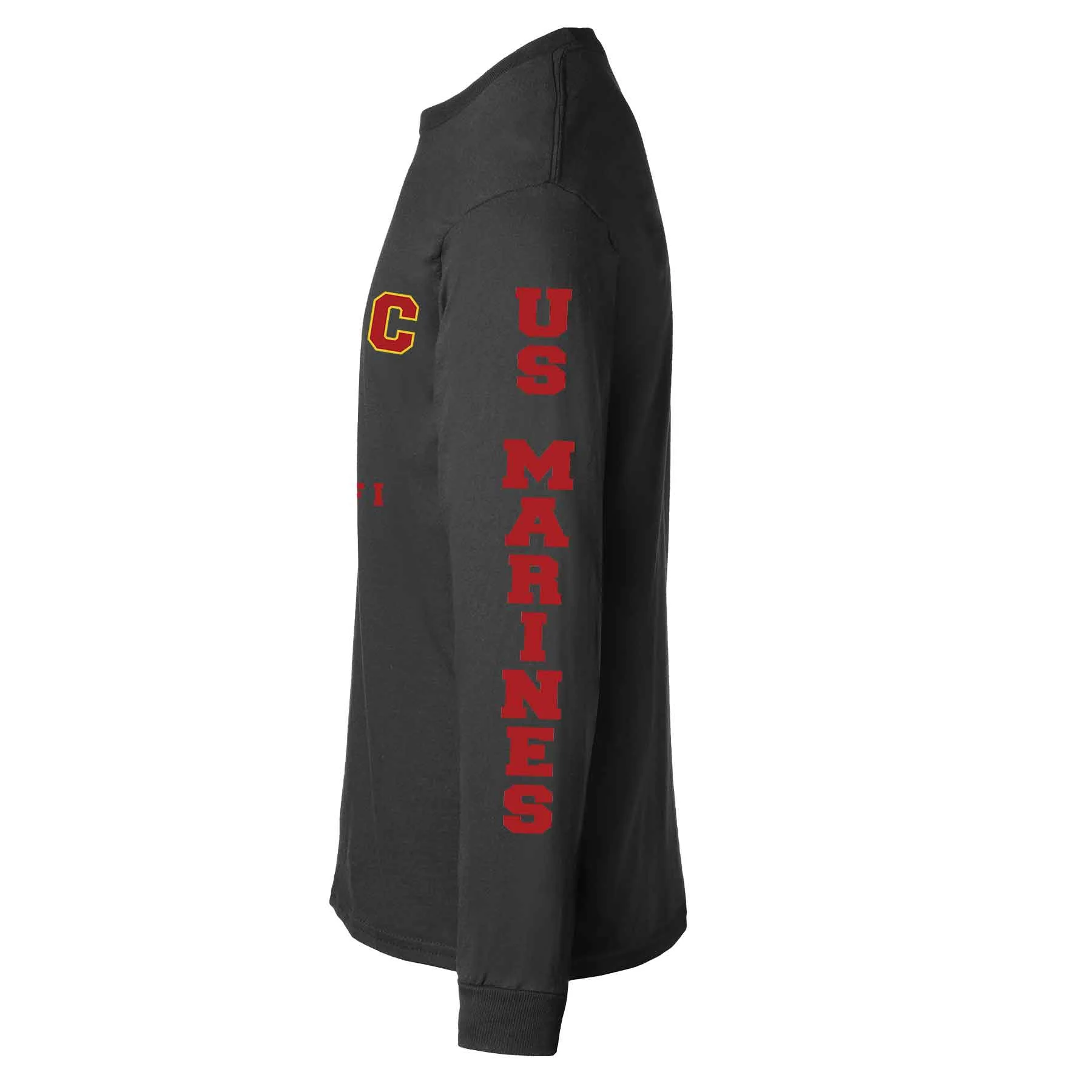 USMC Semper Fi Long Sleeve T-Shirt - Black - Image 8