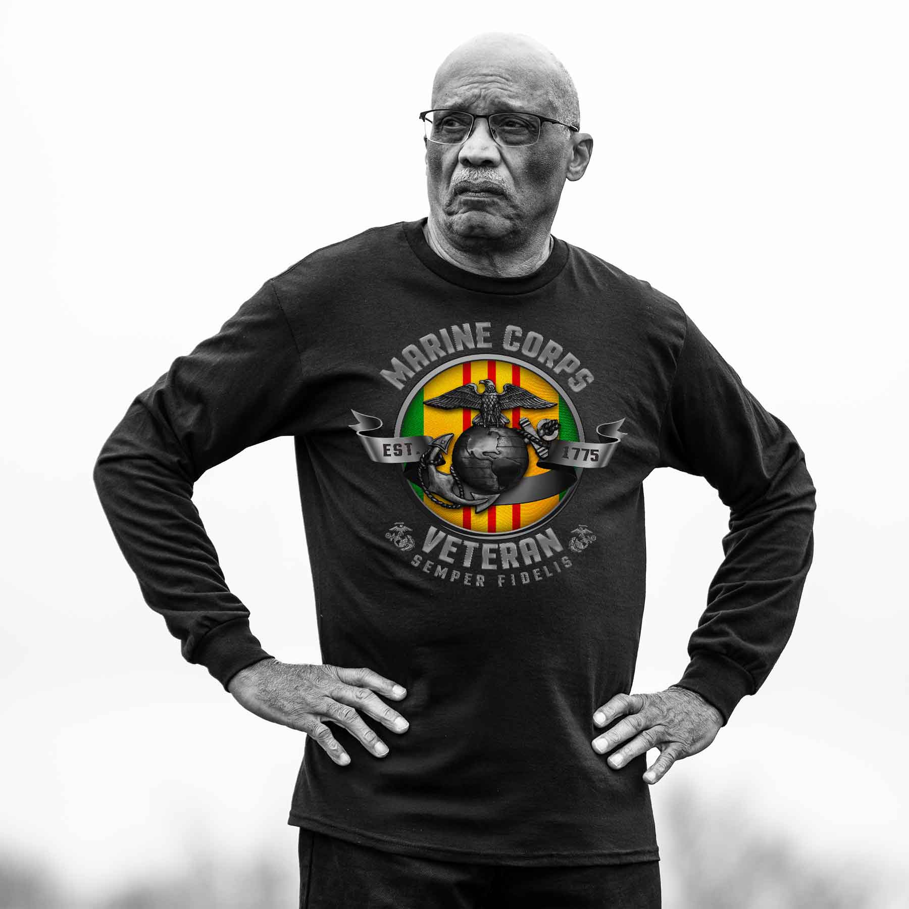 USMC Choose Your Conflict Long Sleeve Shirt - Image 2