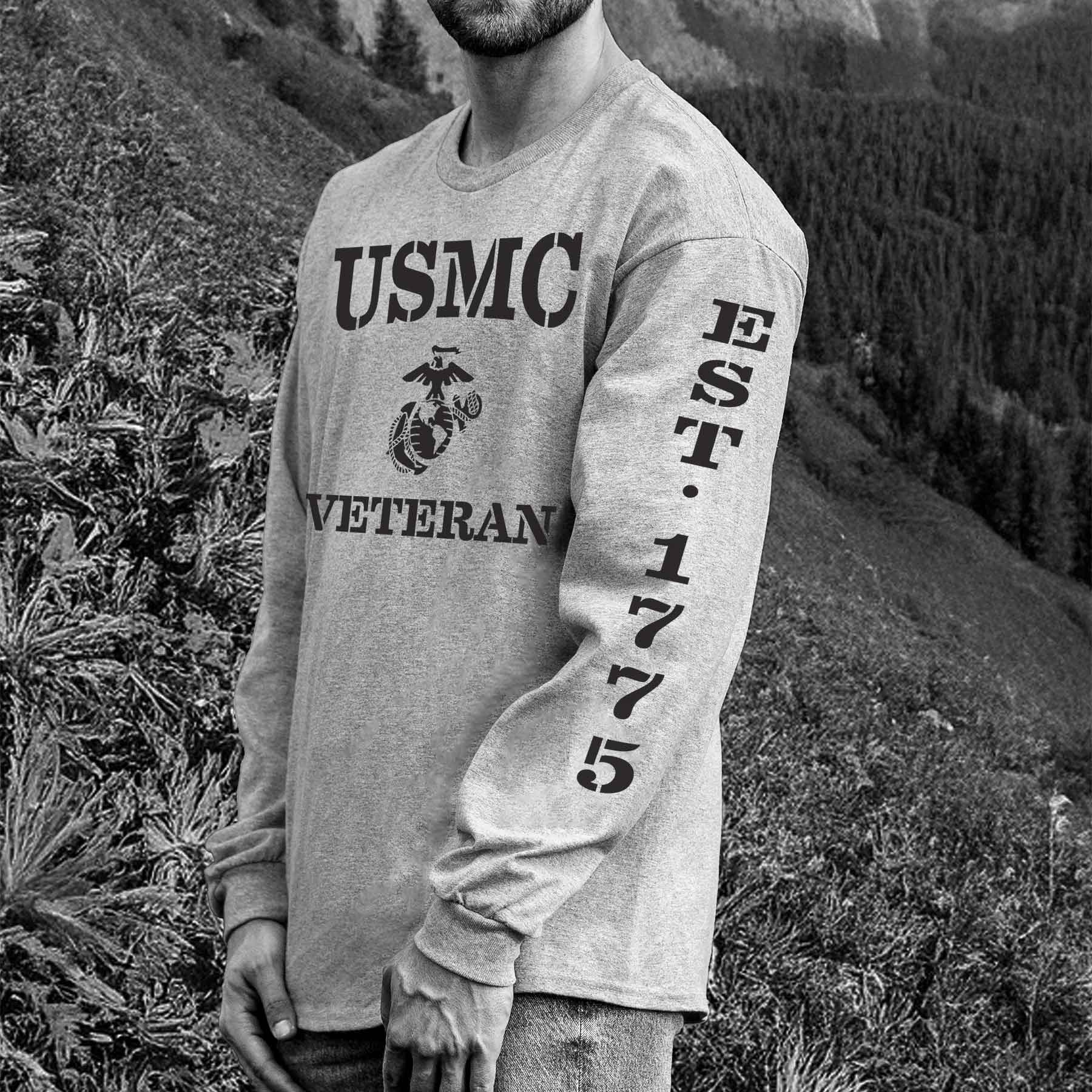 USMC Veteran Est. 1775 Long Sleeve - Image 2
