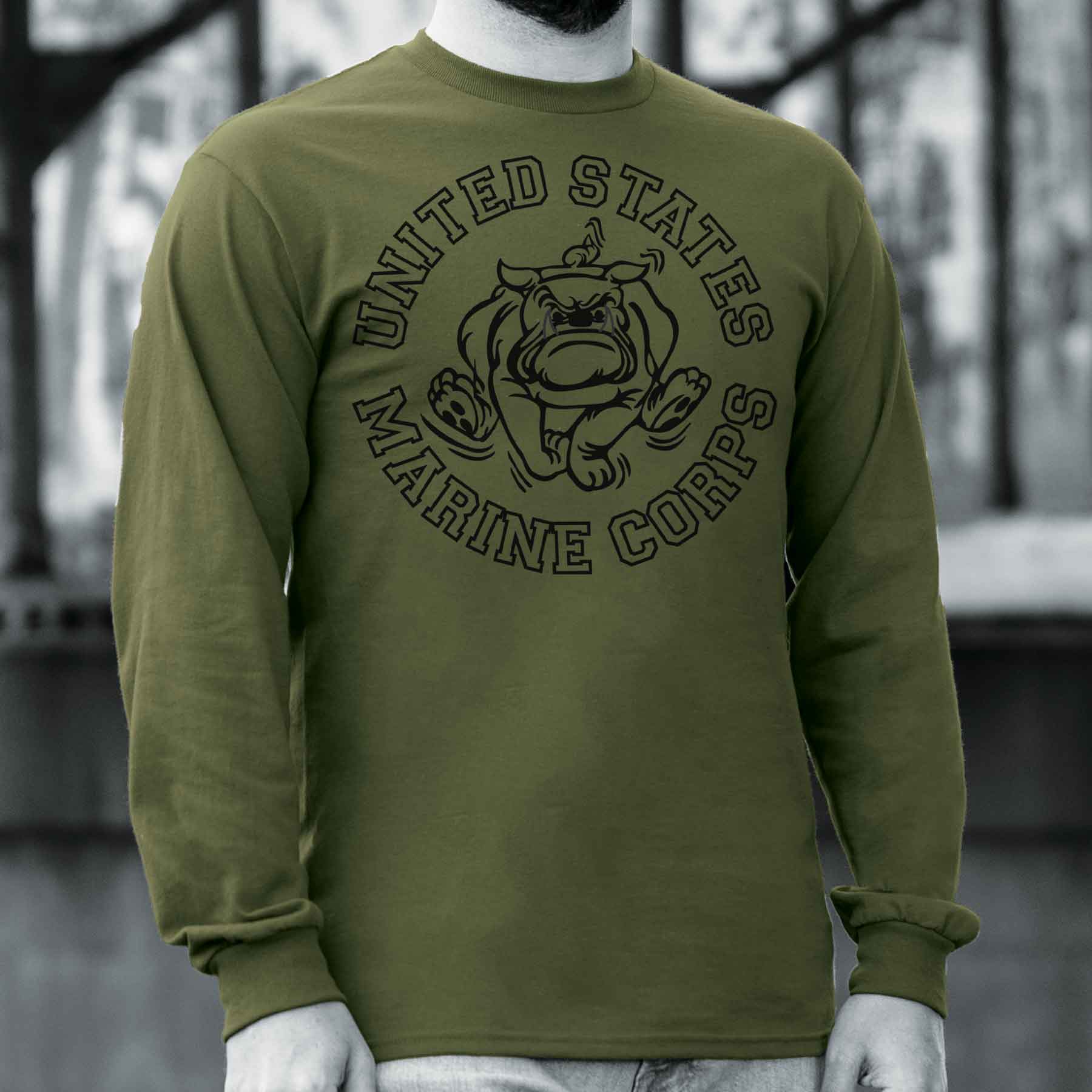 Vintage Bulldog Long Sleeve T-shirt - Image 10