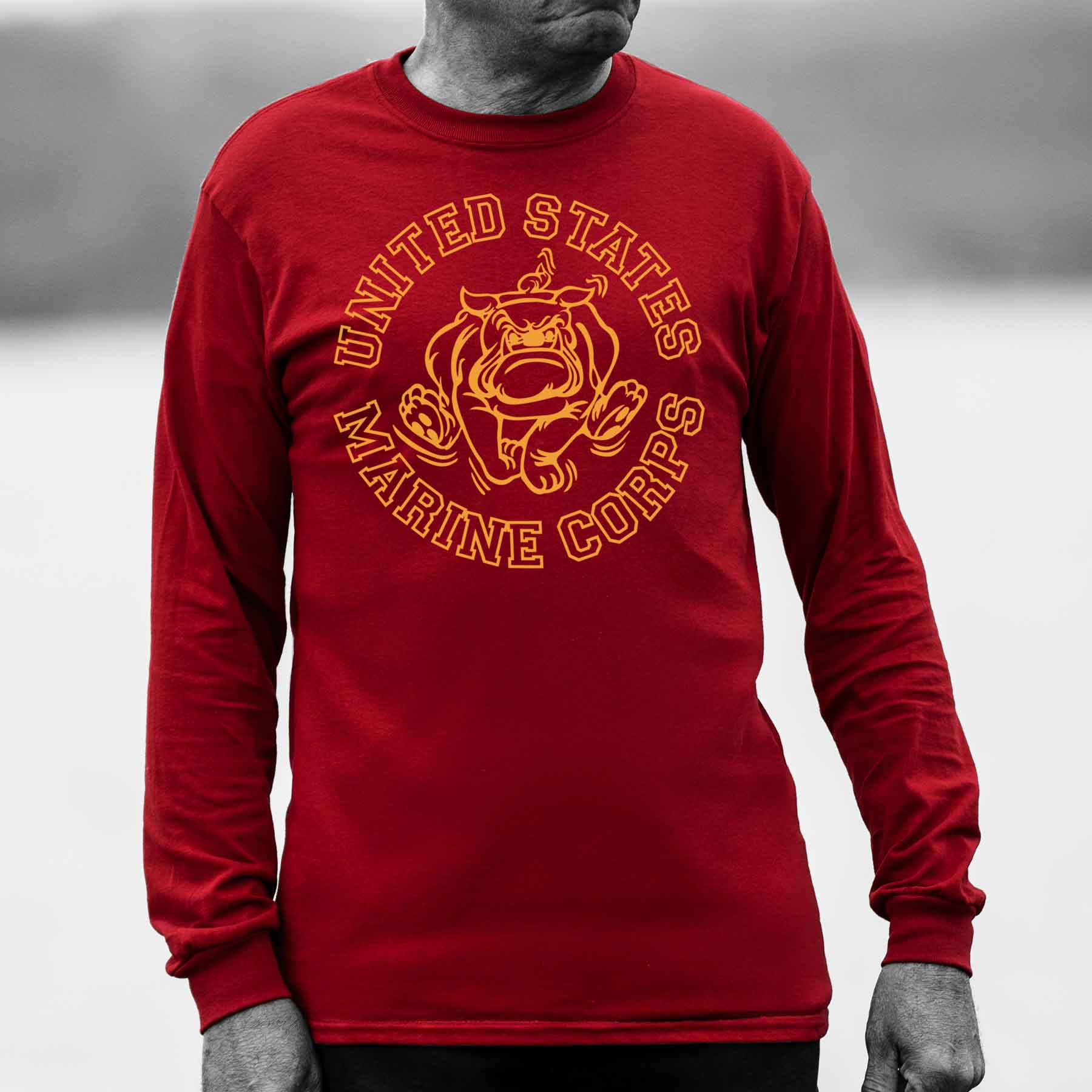 Vintage Bulldog Long Sleeve T-shirt - Image 2