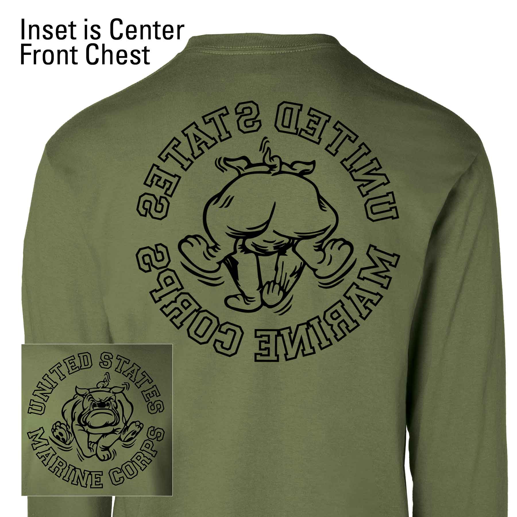 Vintage Bulldog Long Sleeve T-shirt - Image 9
