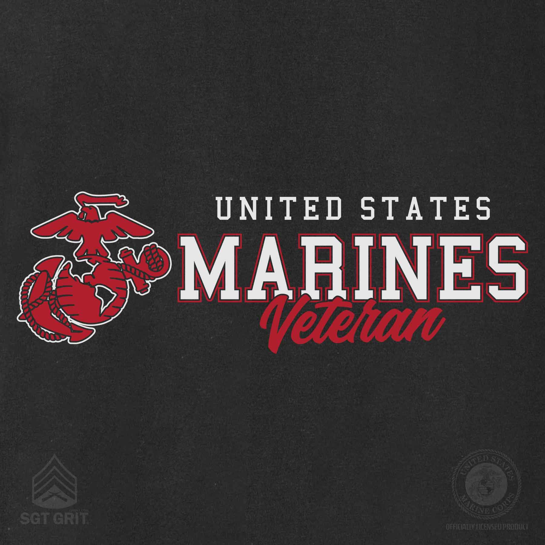 USMC Veteran Script Long Sleeve - Image 7