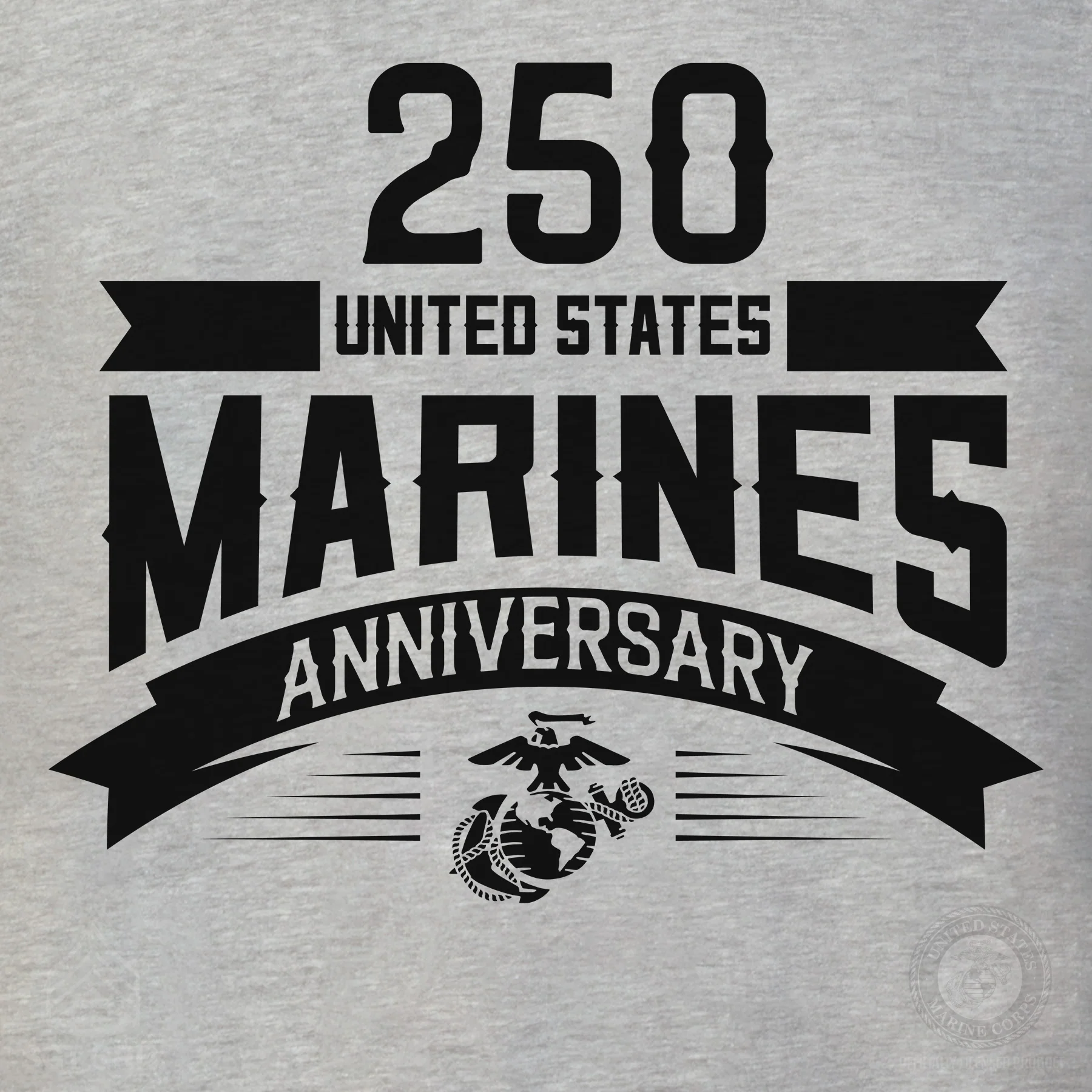 USMC 250th Anniversary Ribbon Long Sleeve Shirt - Image 6