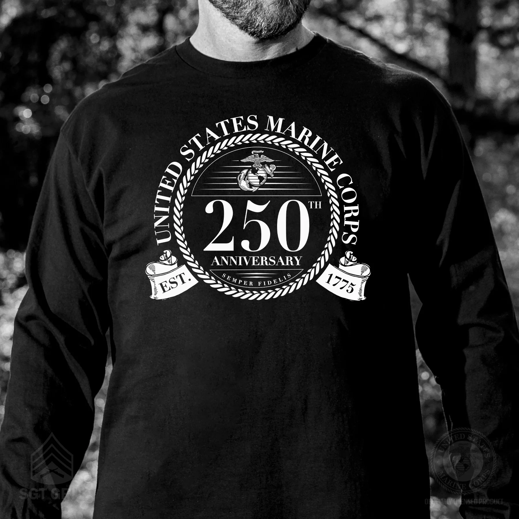 USMC 250th Anniversary Formal Long Sleeve Shirt - Image 2
