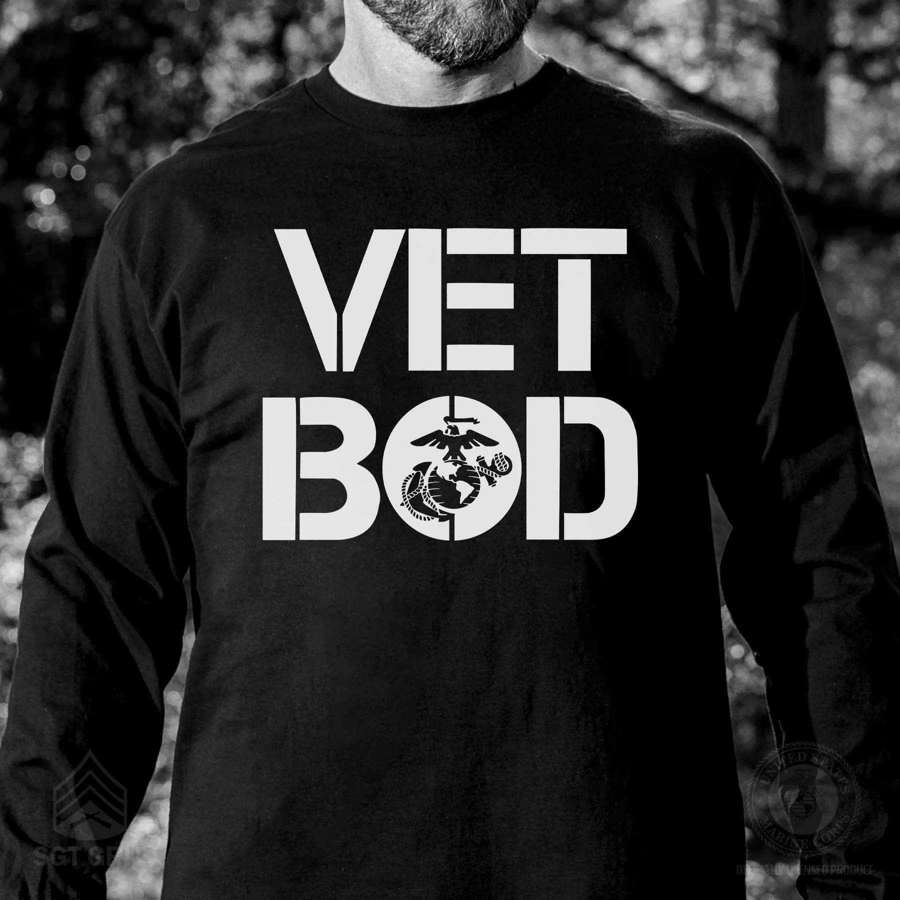 Vet Bod Long Sleeve T-Shirt- Black - Image 2