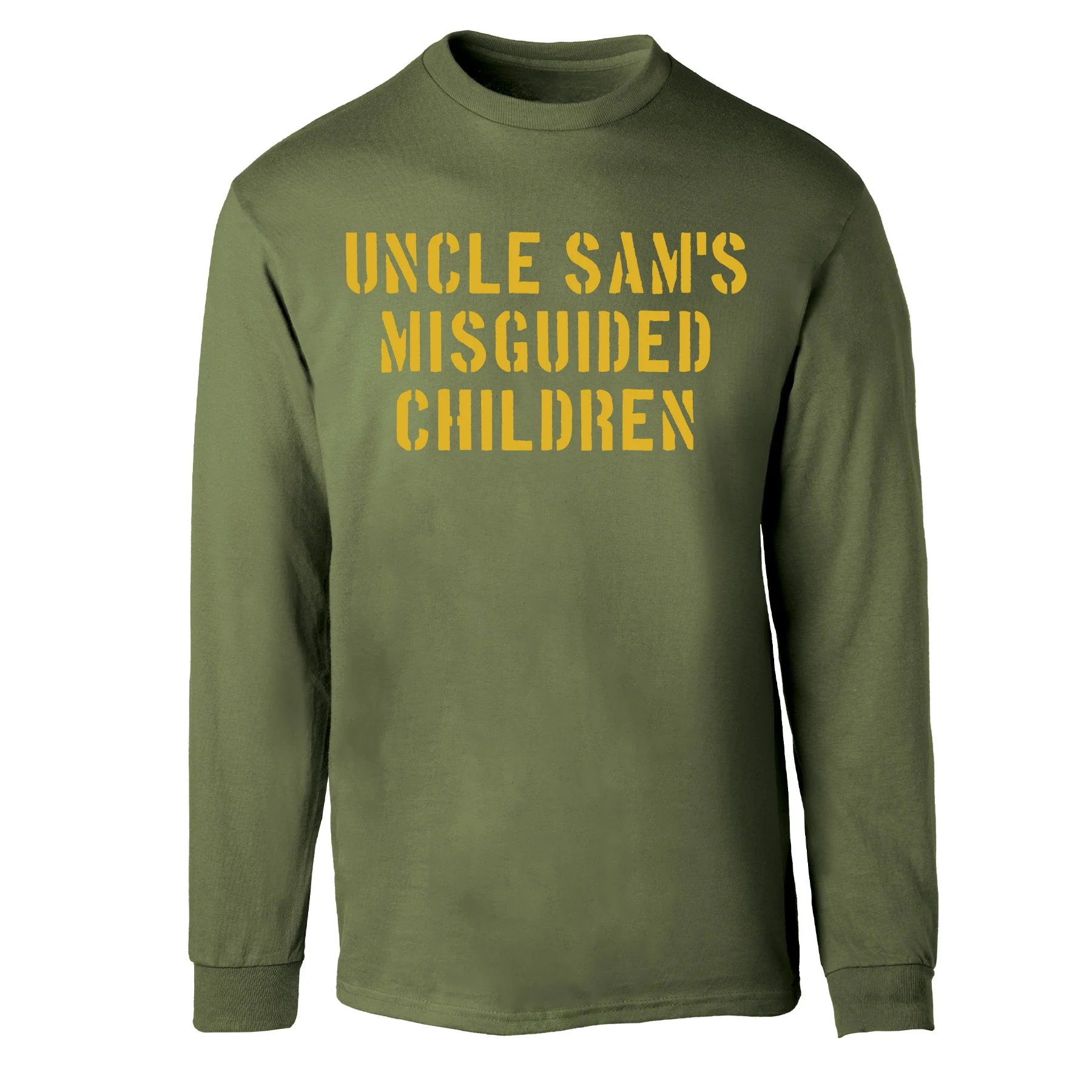 Uncle Sam's Misguided Children Stencil Long Sleeve Shirt