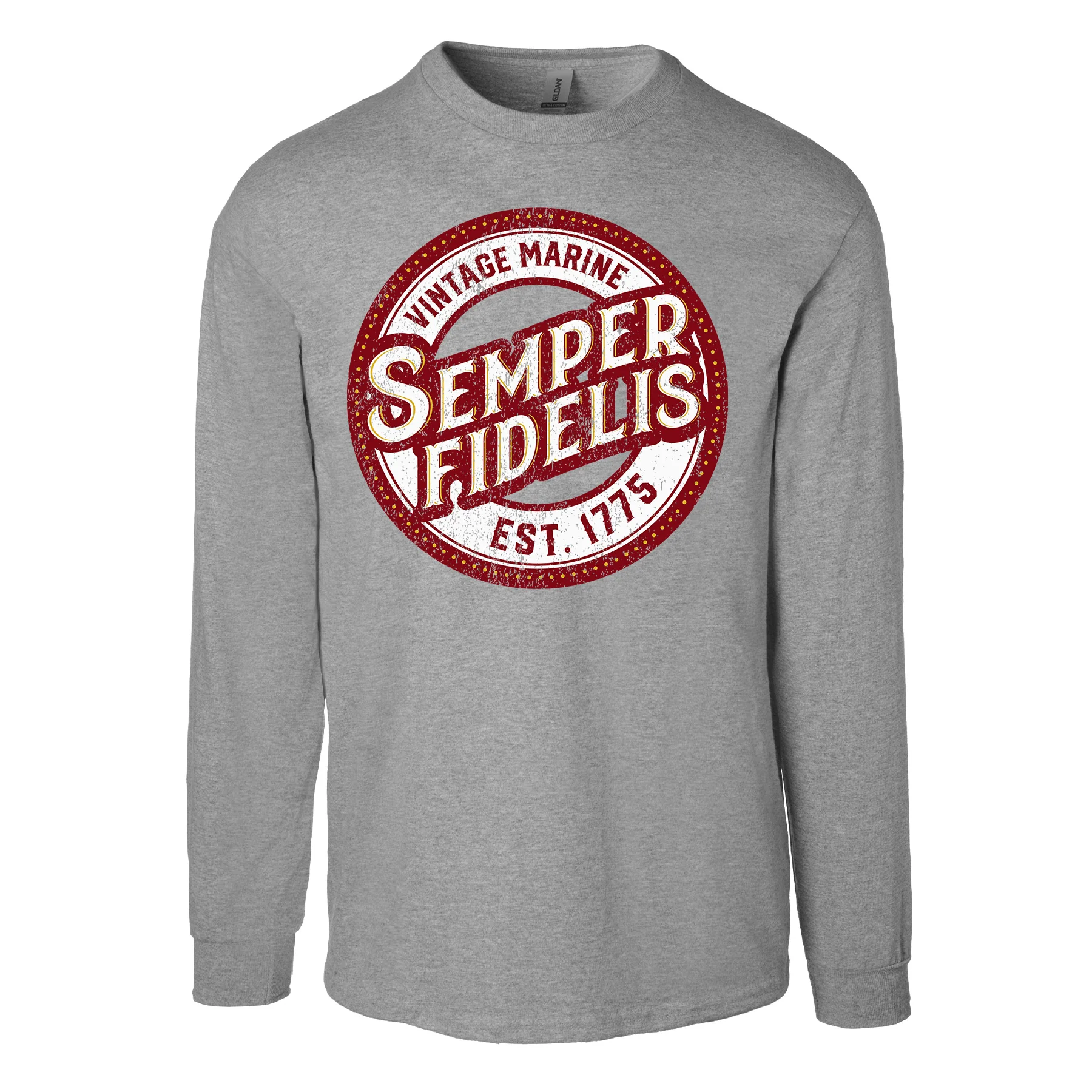 Semper Fidelis Vintage Marine Long Sleeve Shirt
