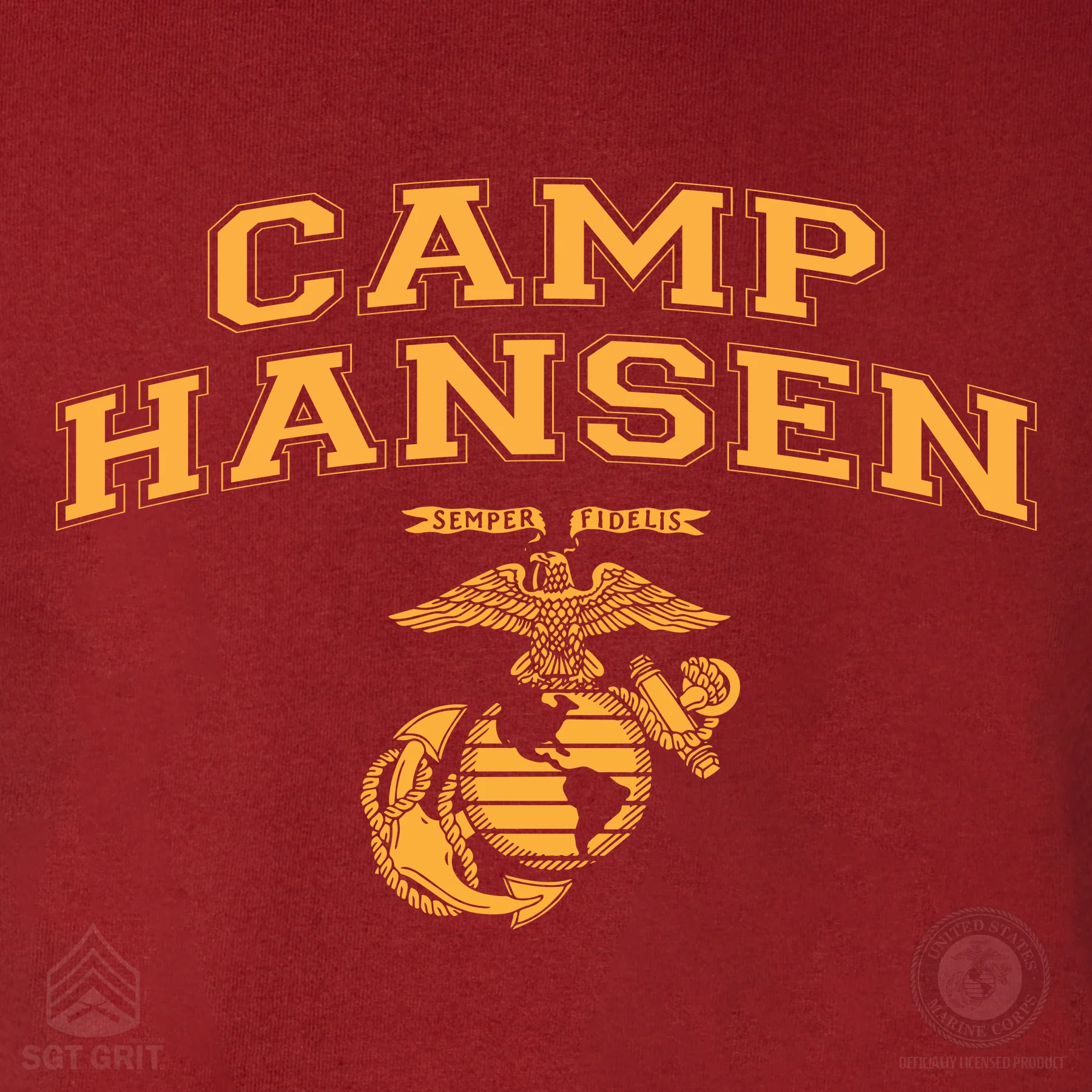 Marine Corps Base Collegiate EGA Long Sleeve T-Shirt - Image 13