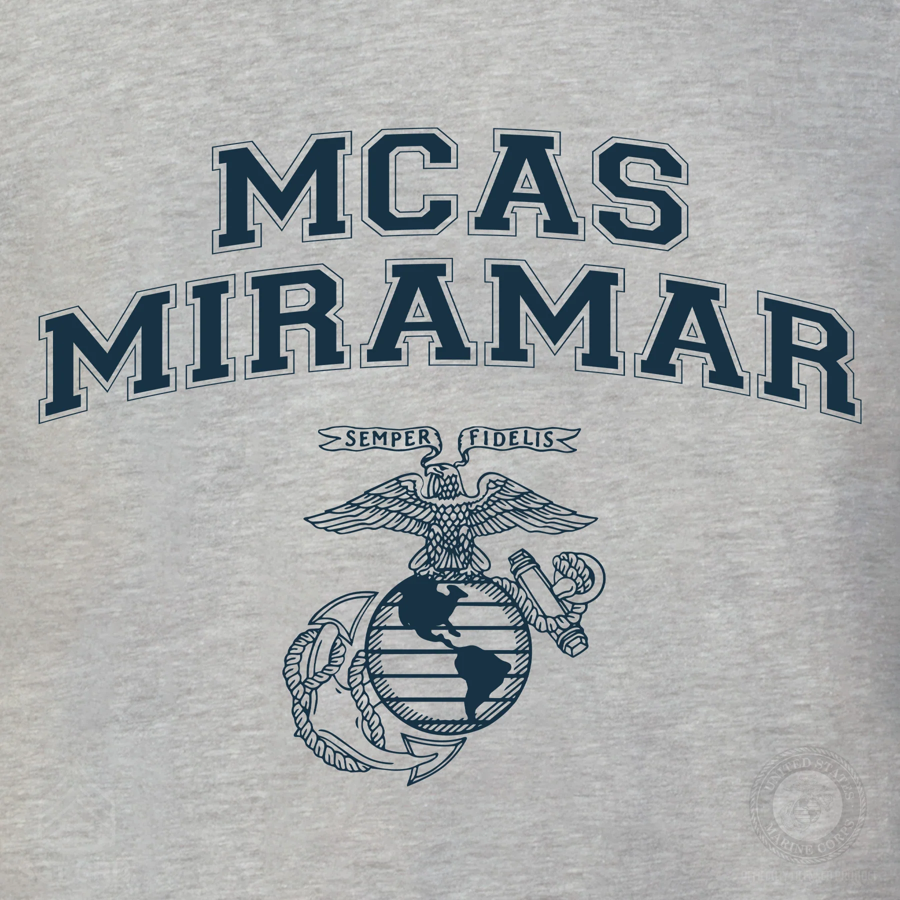 Marine Corps Base Collegiate EGA Long Sleeve T-Shirt - Image 33