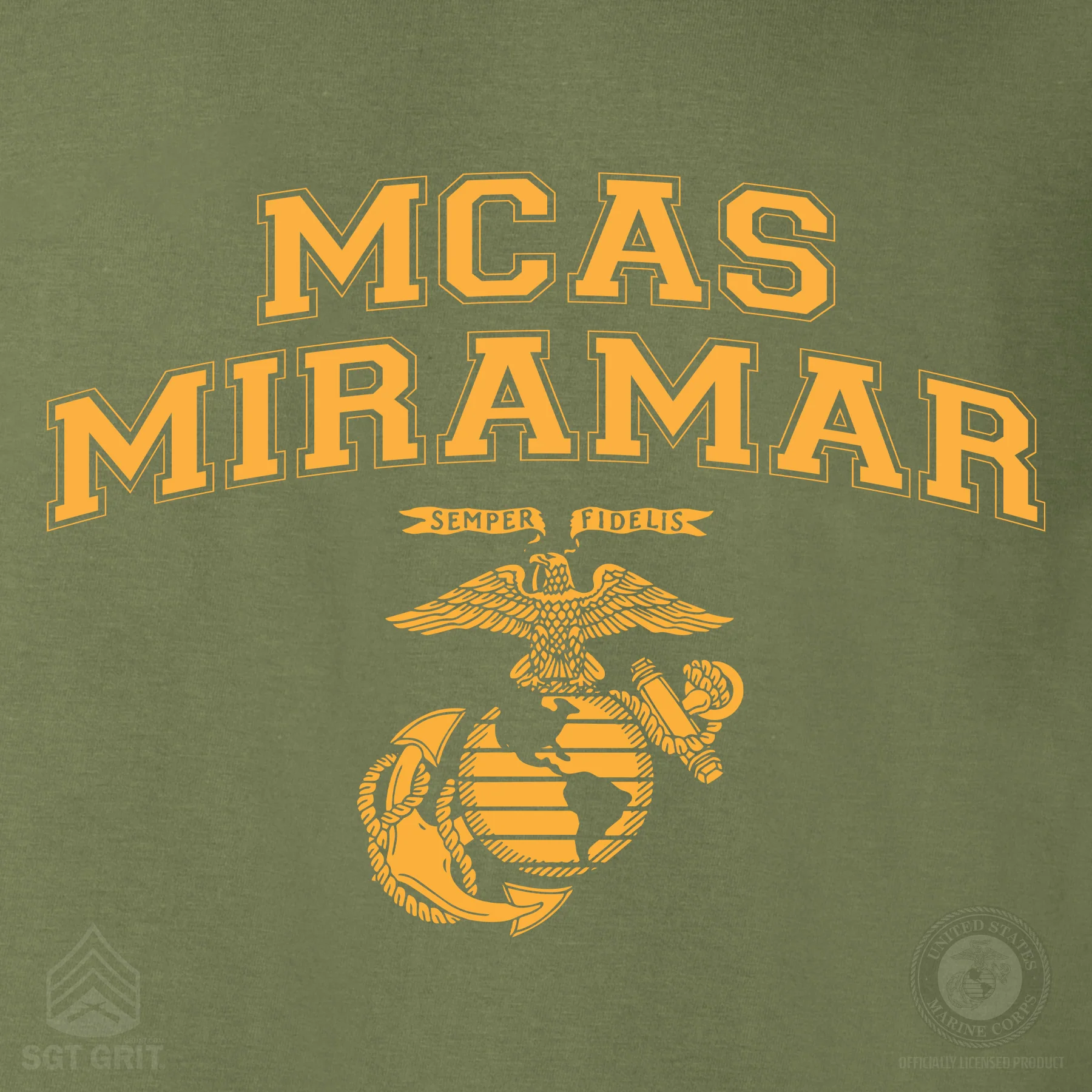 Marine Corps Base Collegiate EGA Long Sleeve T-Shirt - Image 35