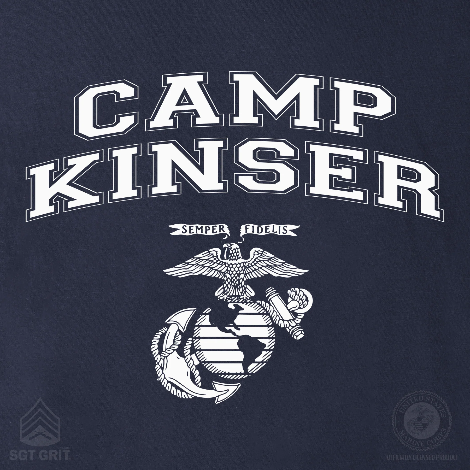 Marine Corps Base Collegiate EGA Long Sleeve T-Shirt - Image 46