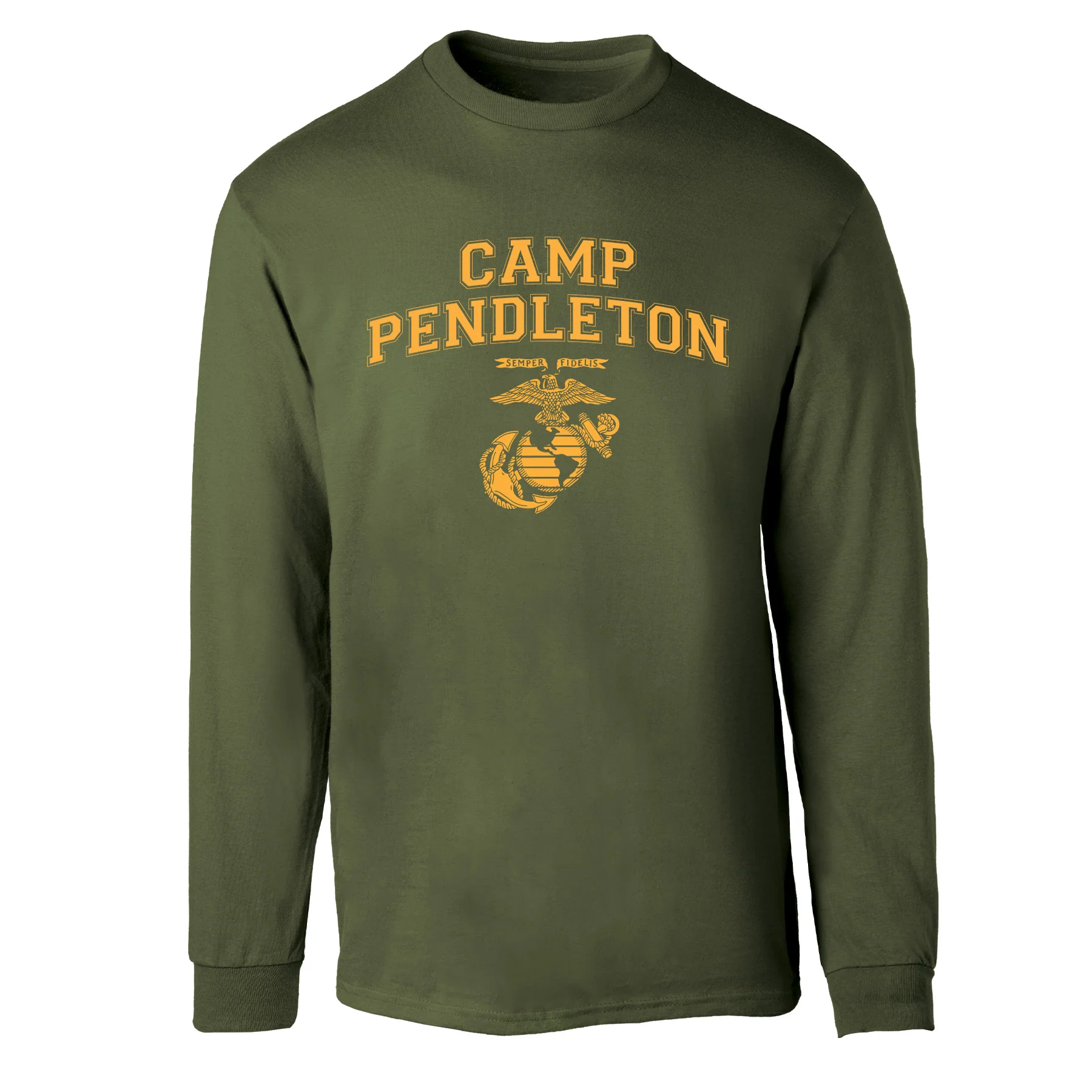 Marine Corps Base Collegiate EGA Long Sleeve T-Shirt - Image 7