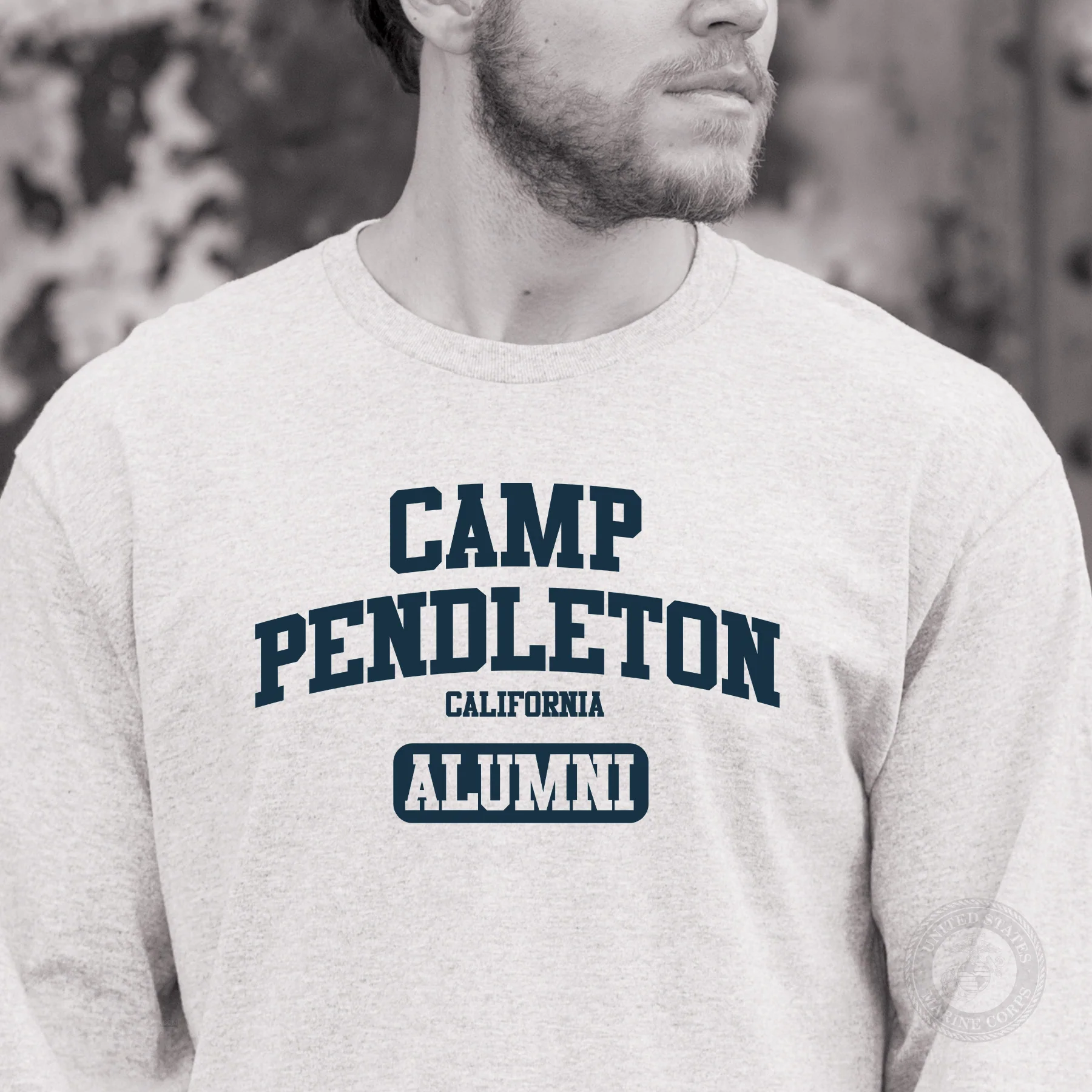 Marine Corps Camp Collegiate Alumni Long Sleeve T-Shirt - Image 2