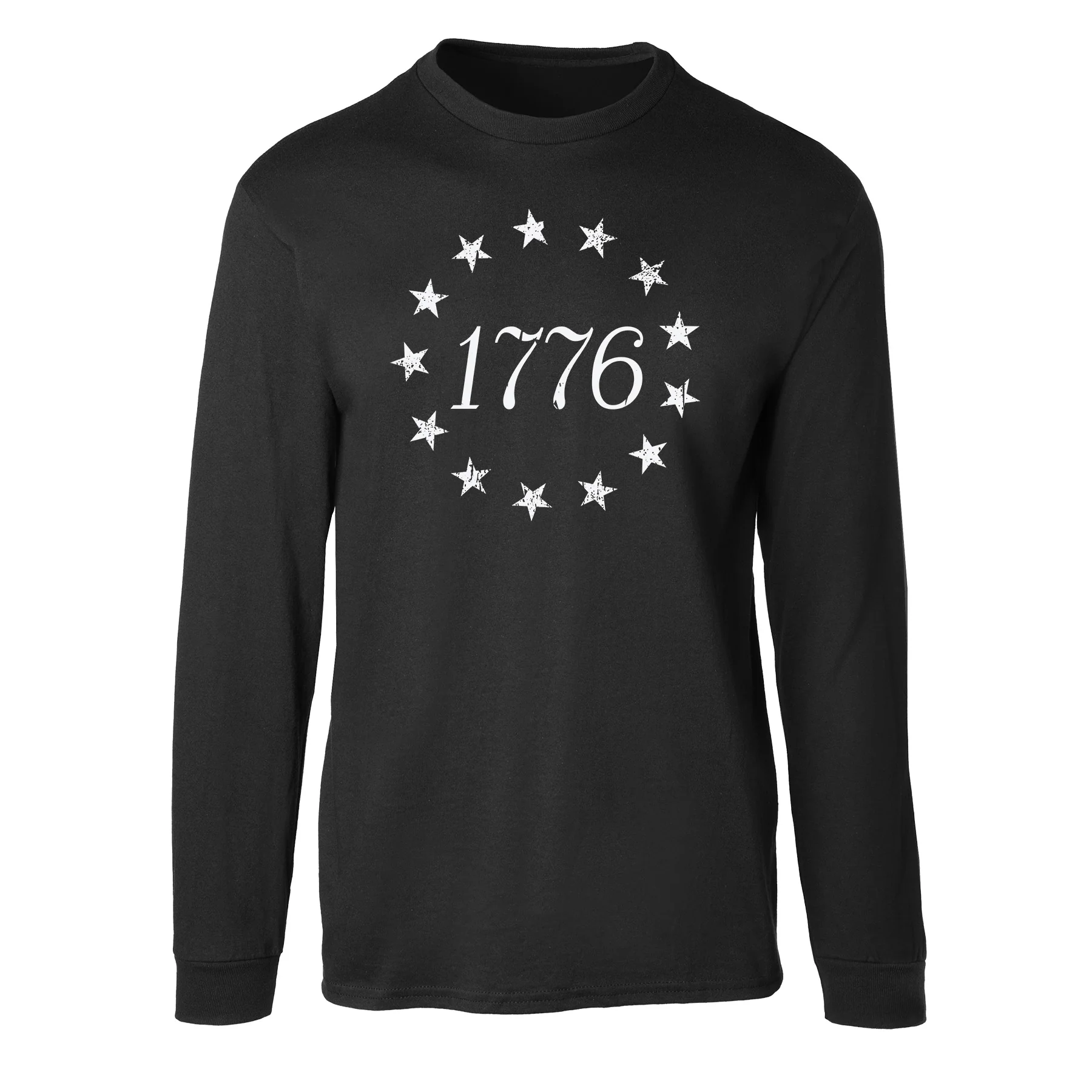 1776 Betsy Ross Flag Long Sleeve T-Shirt - Image 3