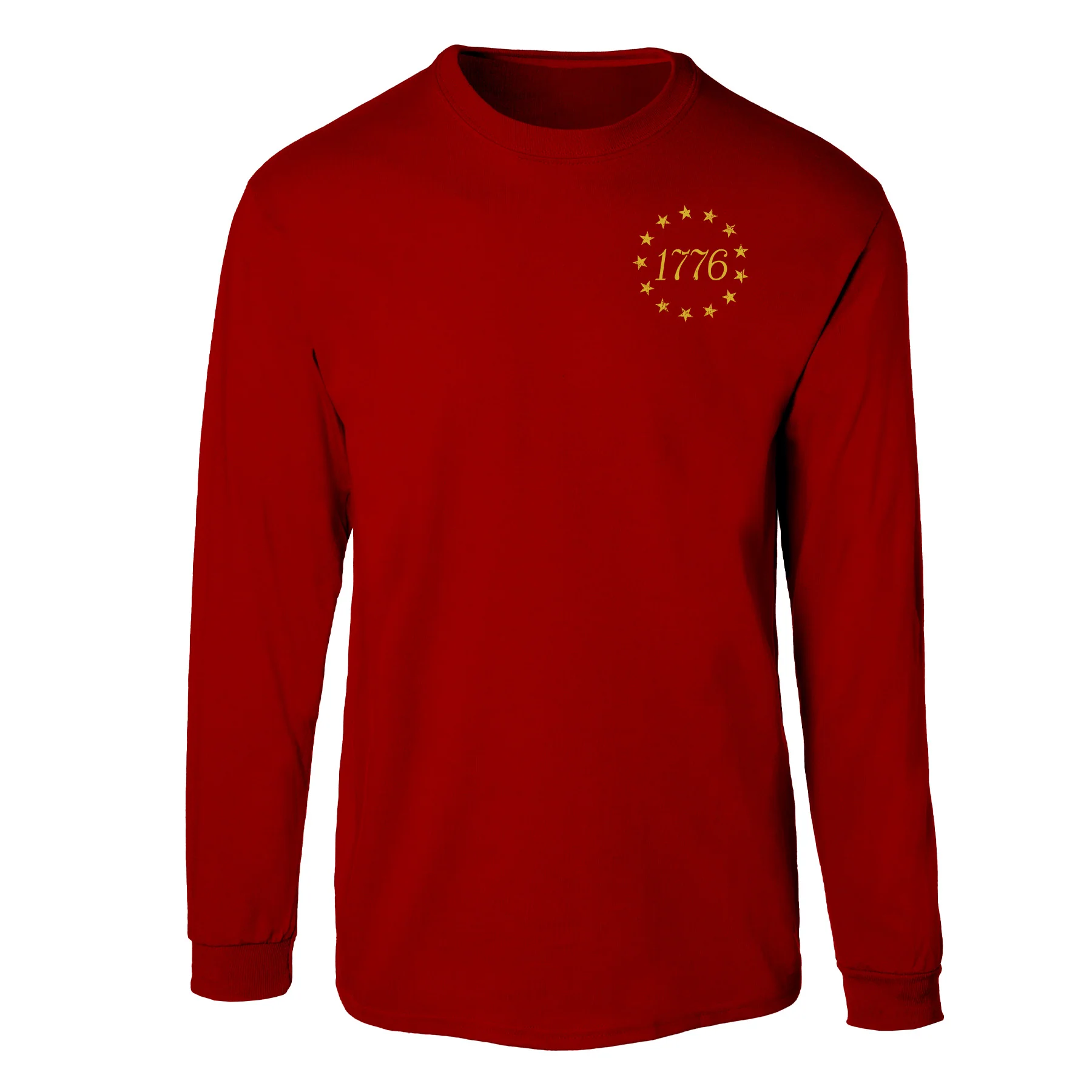 1776 Betsy Ross Flag Long Sleeve T-Shirt - Back Design - Image 21