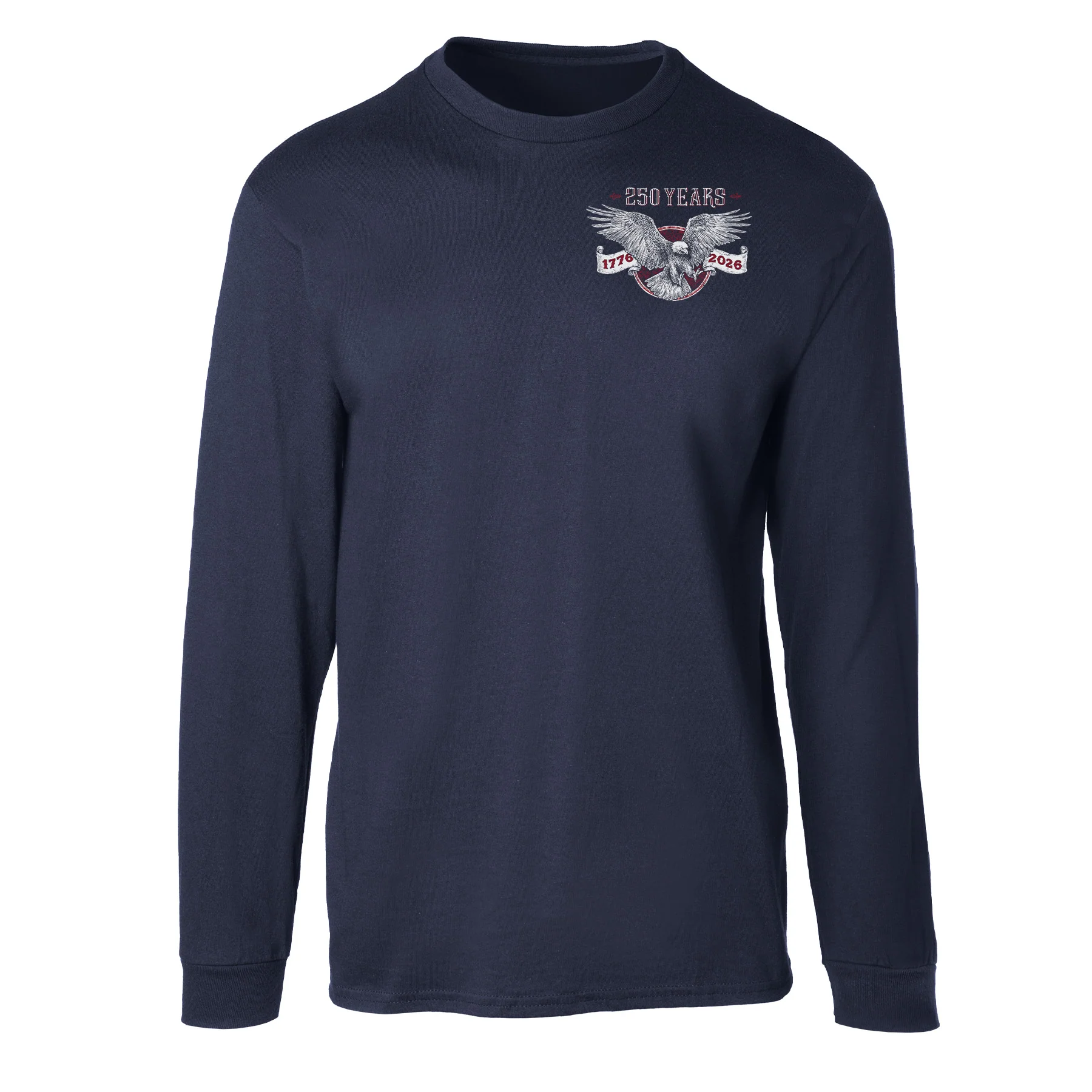 250 Years of Liberty & Freedom Long Sleeve T-Shirt - Back Design - Image 5