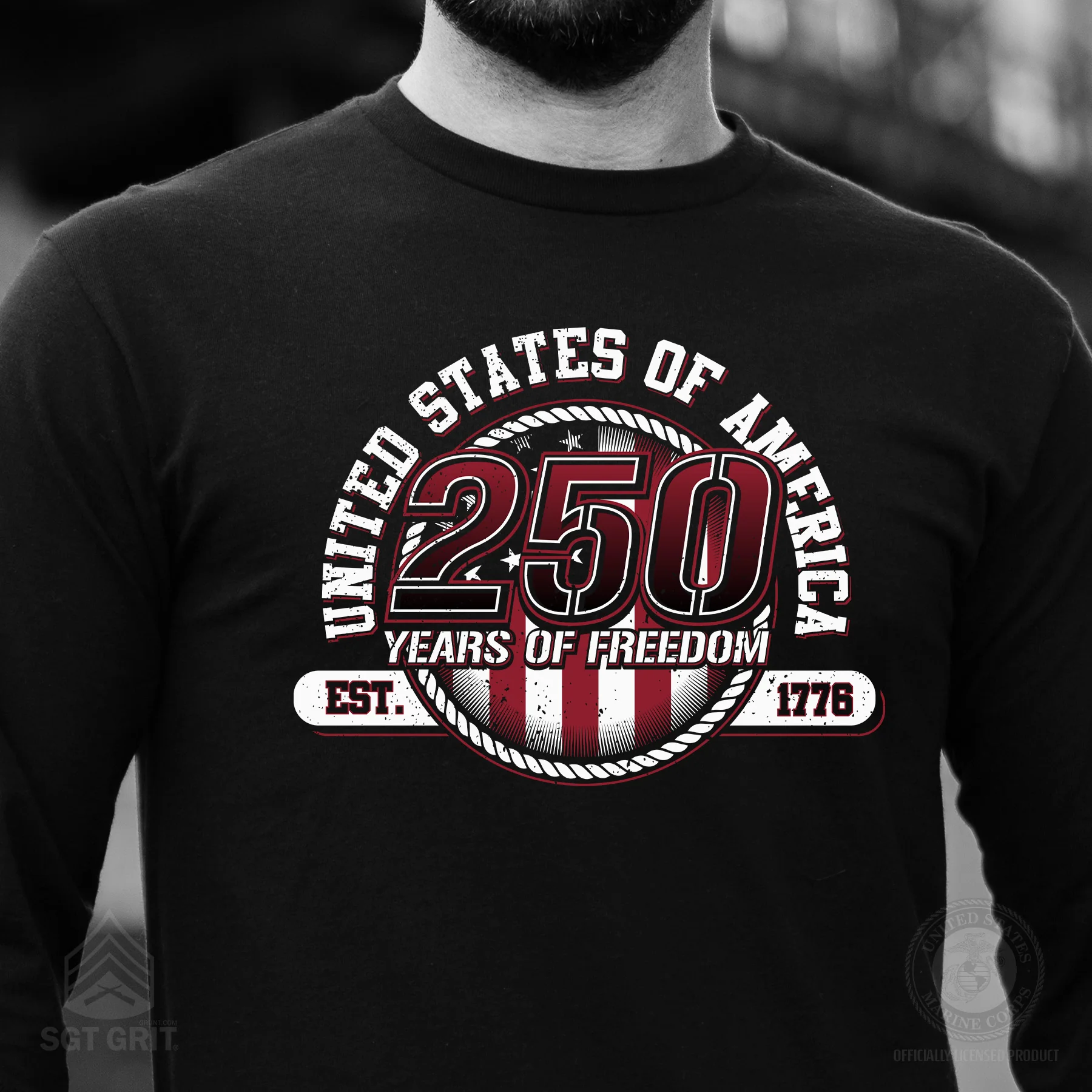 250 Years of Freedom Long Sleeve T-Shirt - Image 4