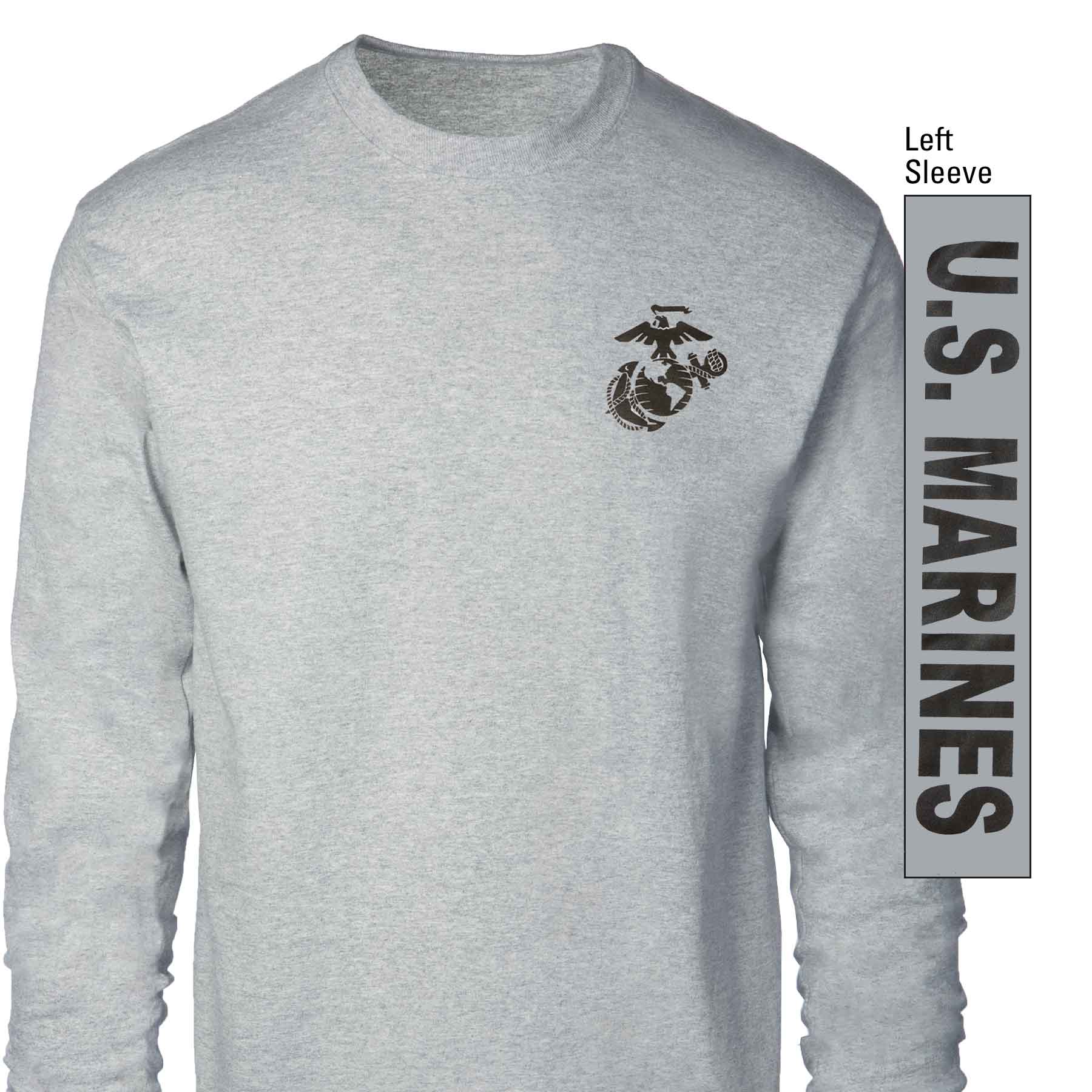 US Marines Eagle, Globe and Anchor Long Sleeve T-Shirt - Image 2