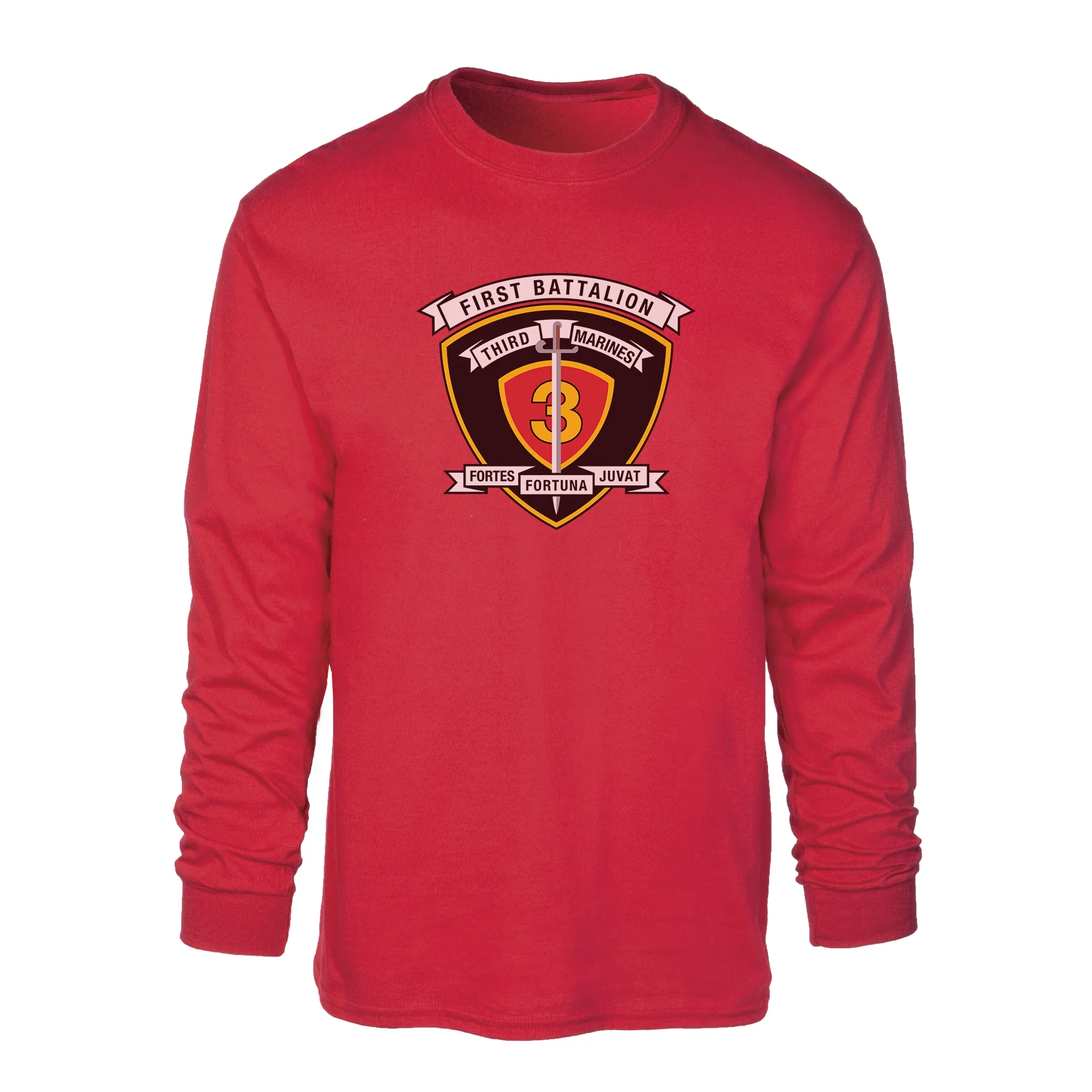 1st Battalion 3rd Marines Long Sleeve Shirt - Image 4