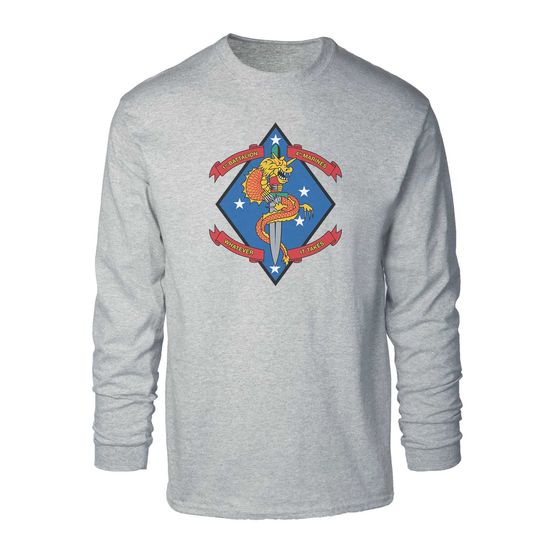 1st Battalion 4th Marines Long Sleeve Shirt