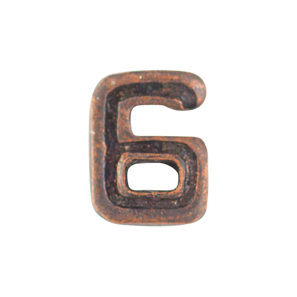 Bronze Numeral 6
